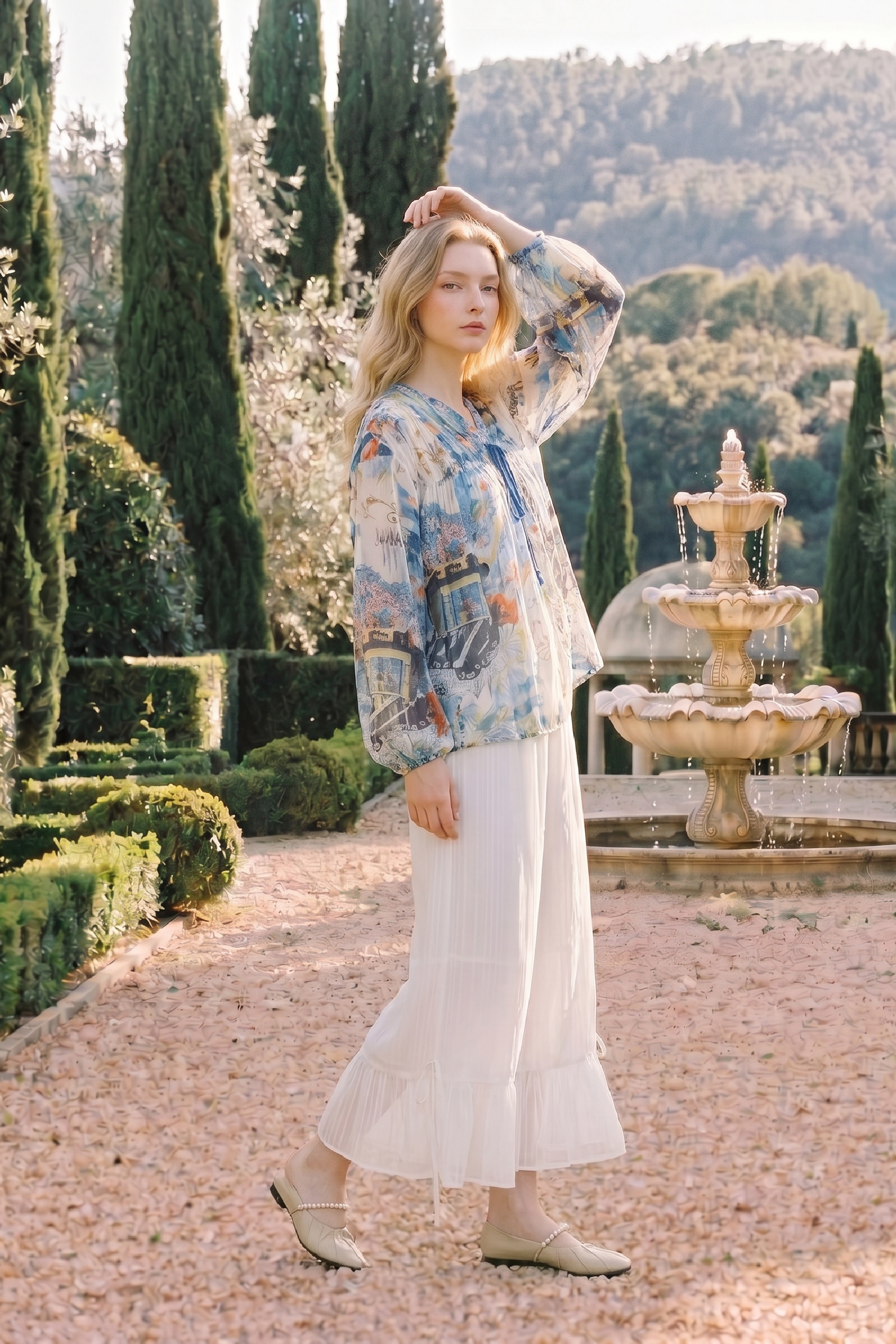 Mesh Patchwork Casual Pants