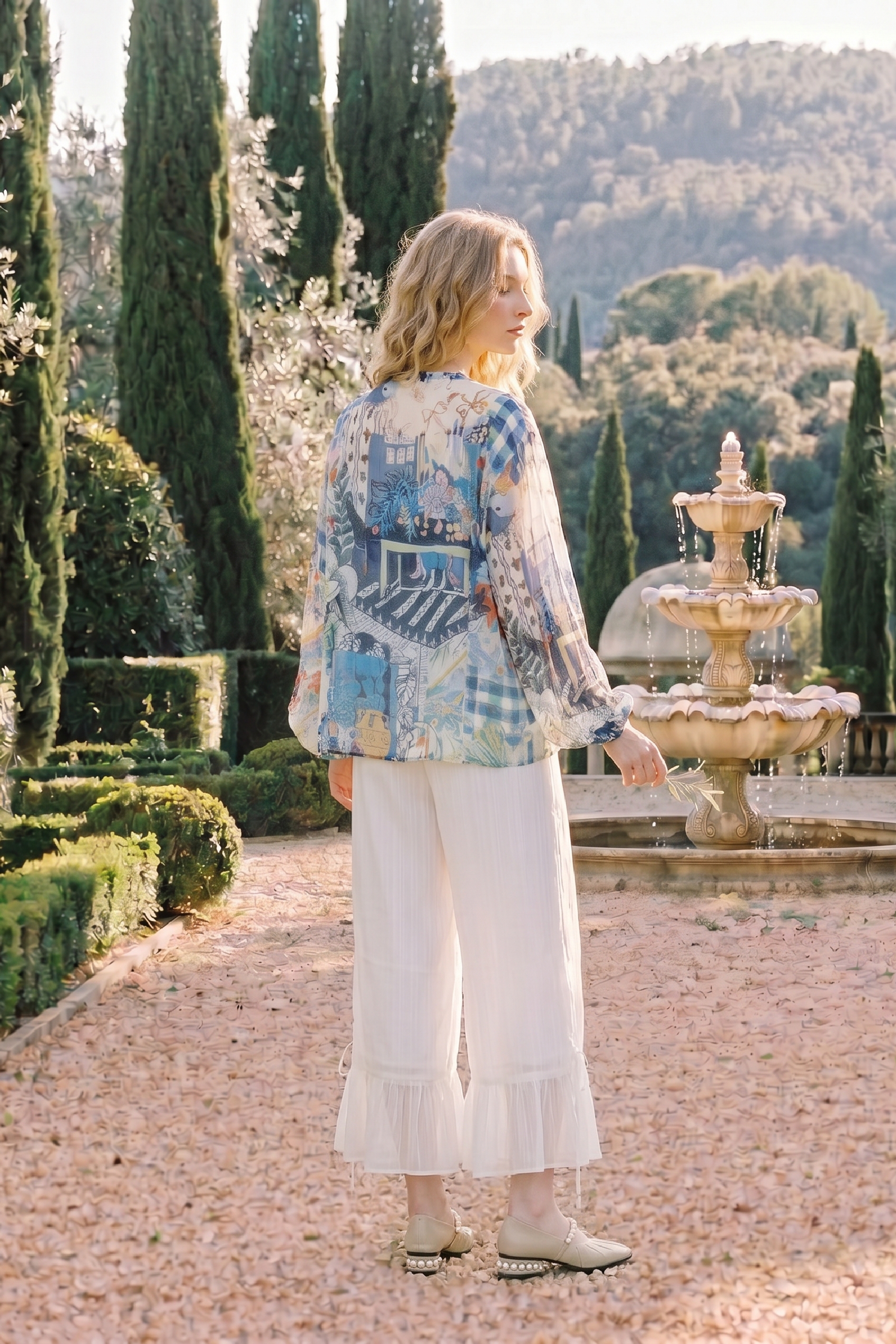 Mesh Patchwork Casual Pants