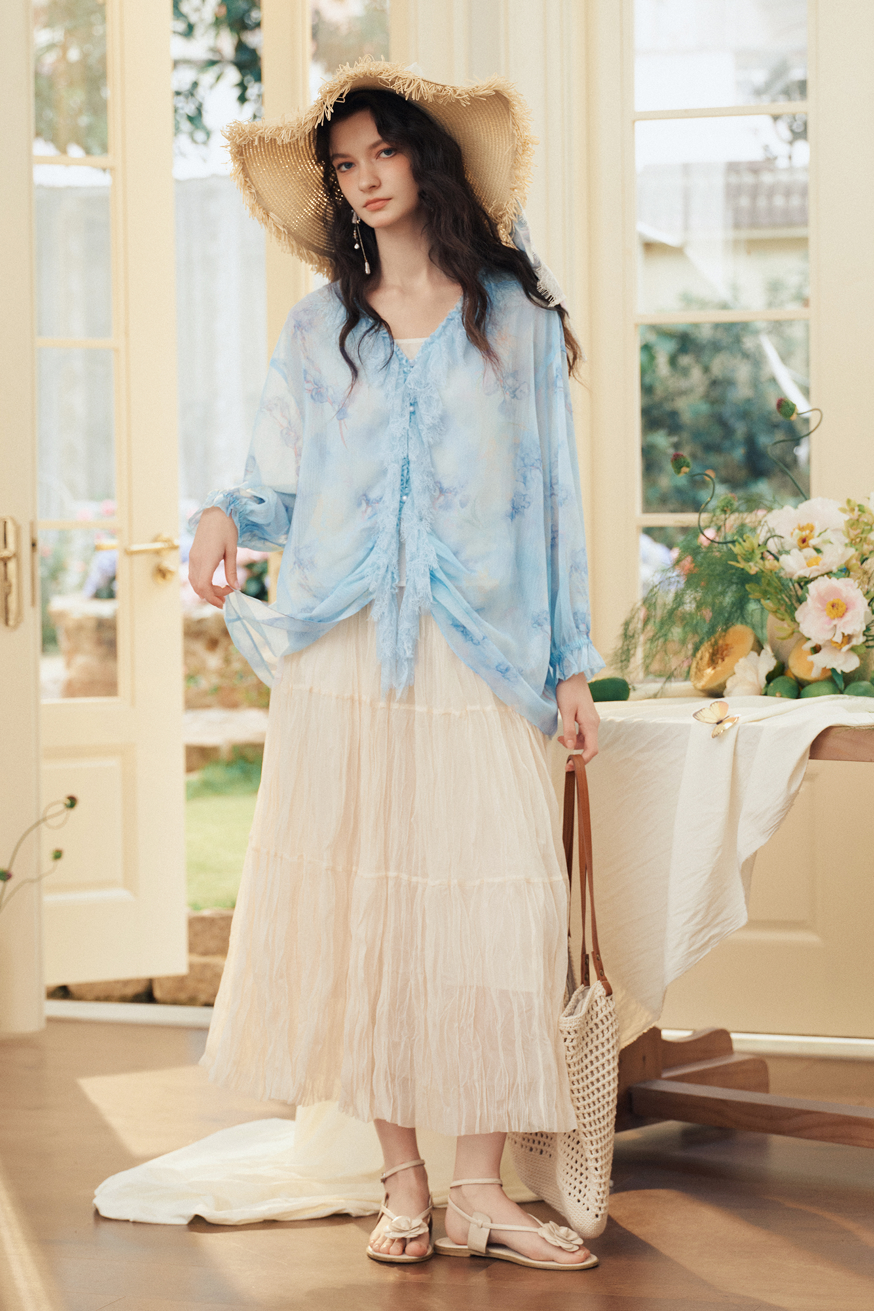 Lace / Chiffon Blouse