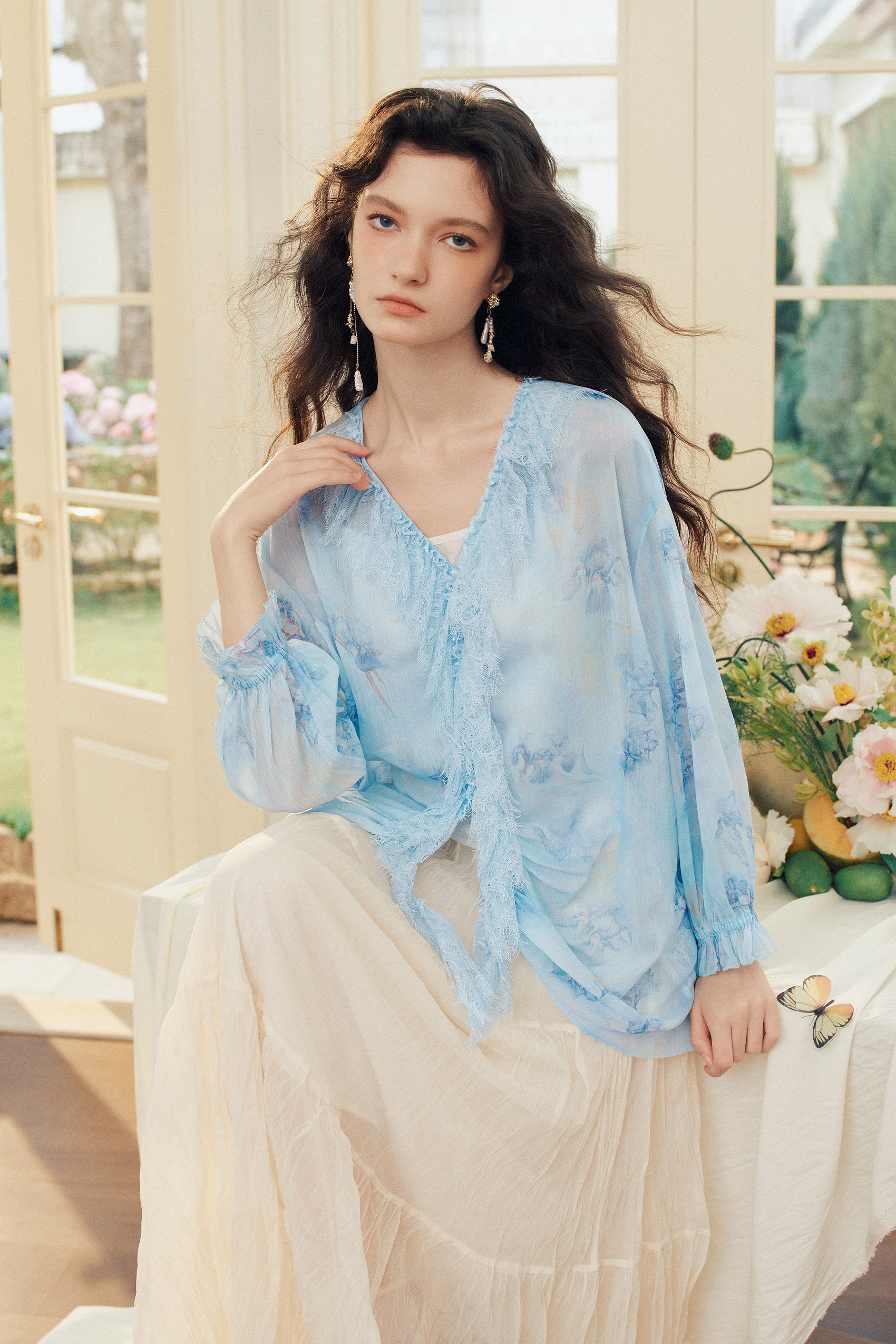 Lace / Chiffon Blouse