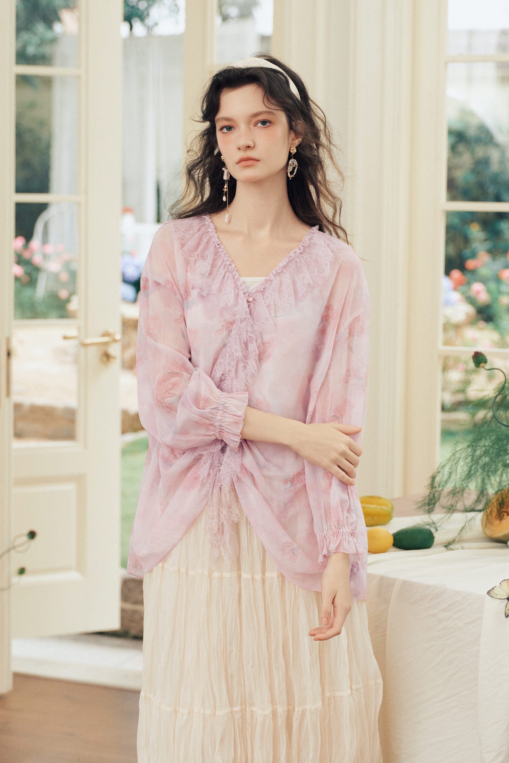 Lace / Chiffon Blouse