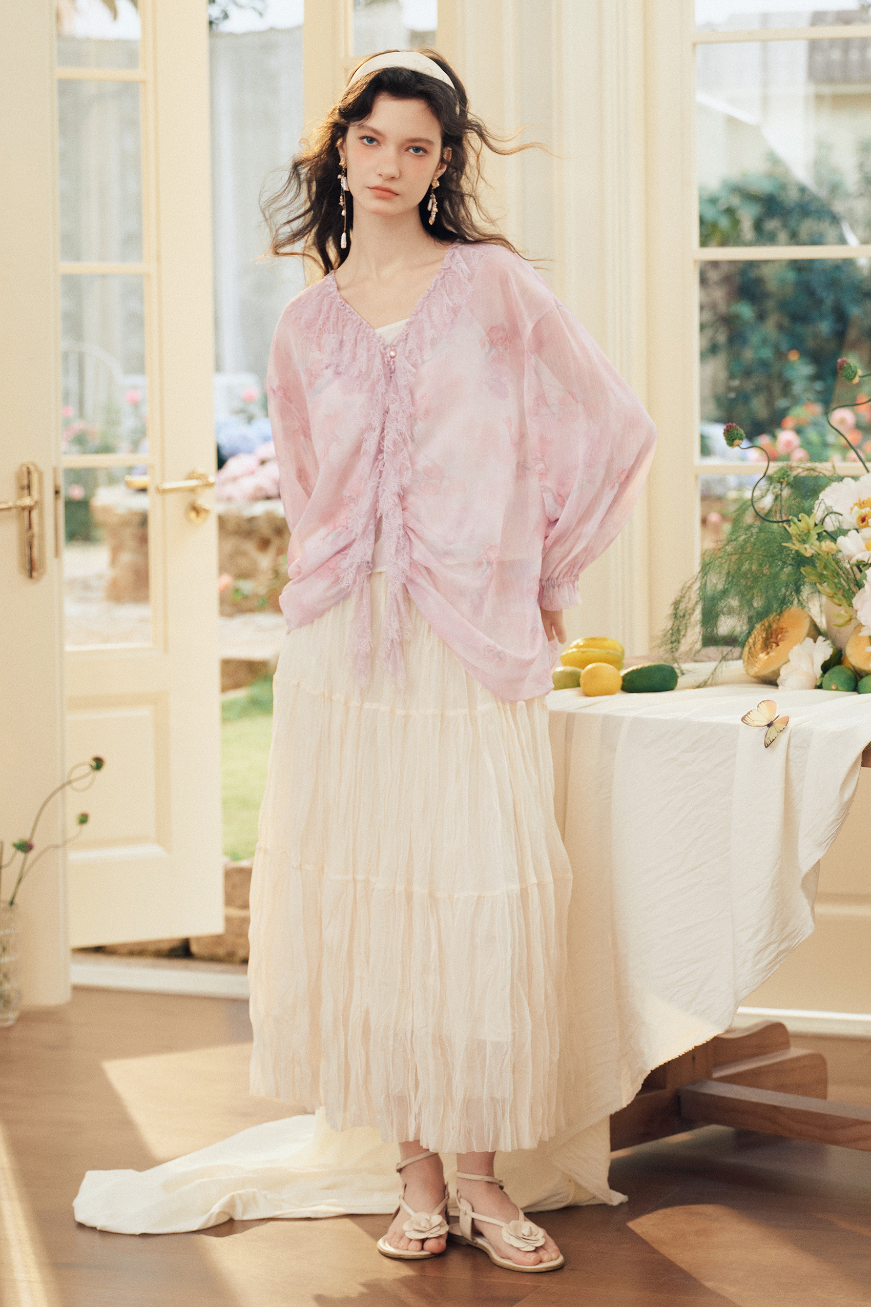 Lace / Chiffon Blouse
