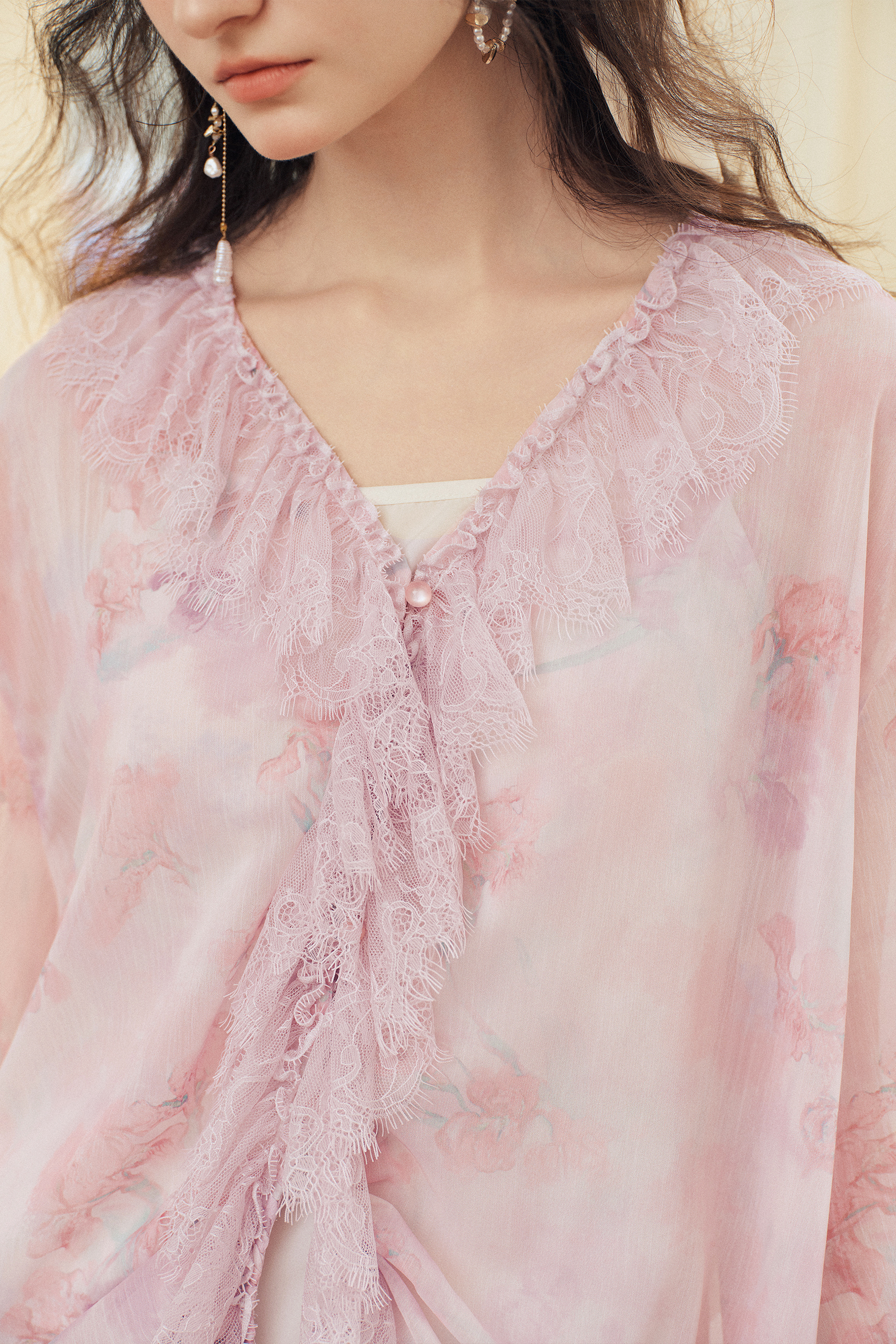 Lace / Chiffon Blouse