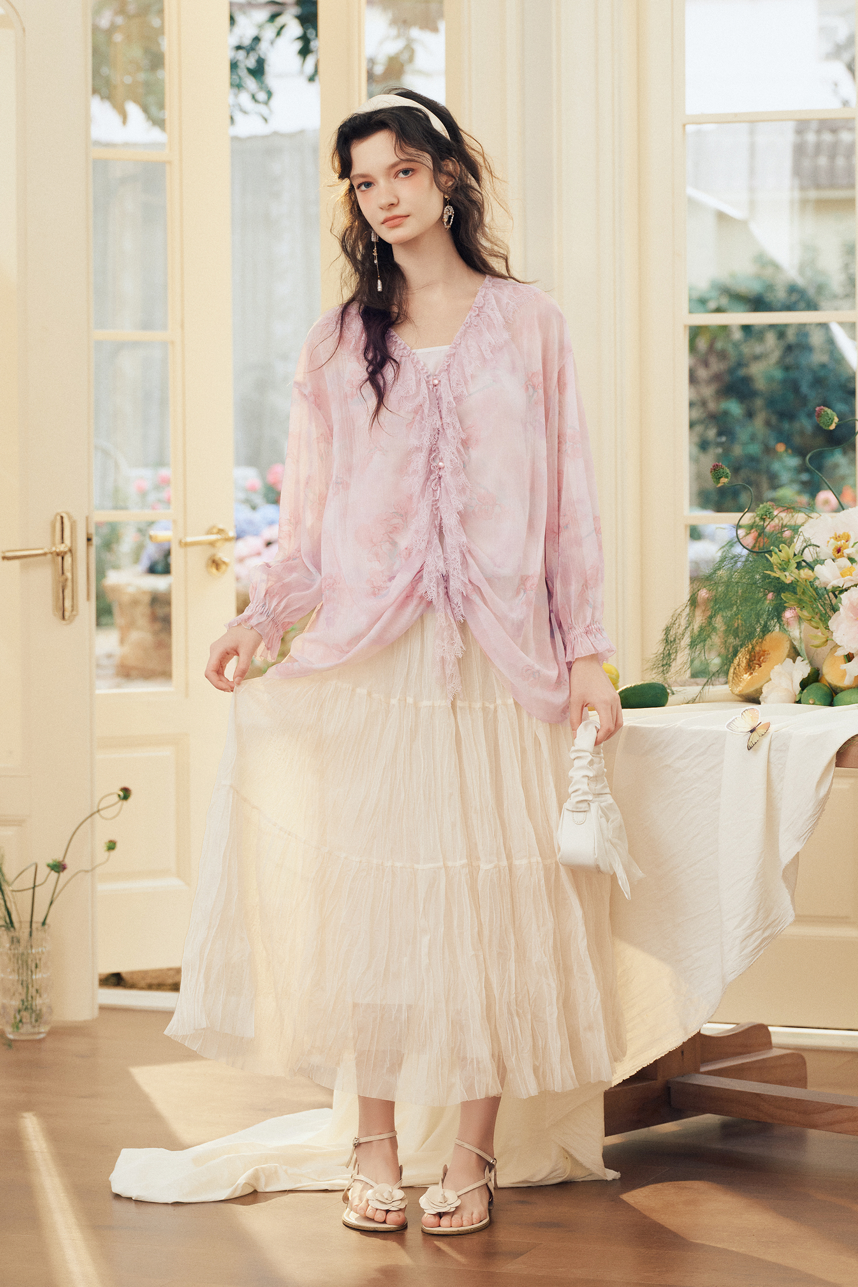 Lace / Chiffon Blouse
