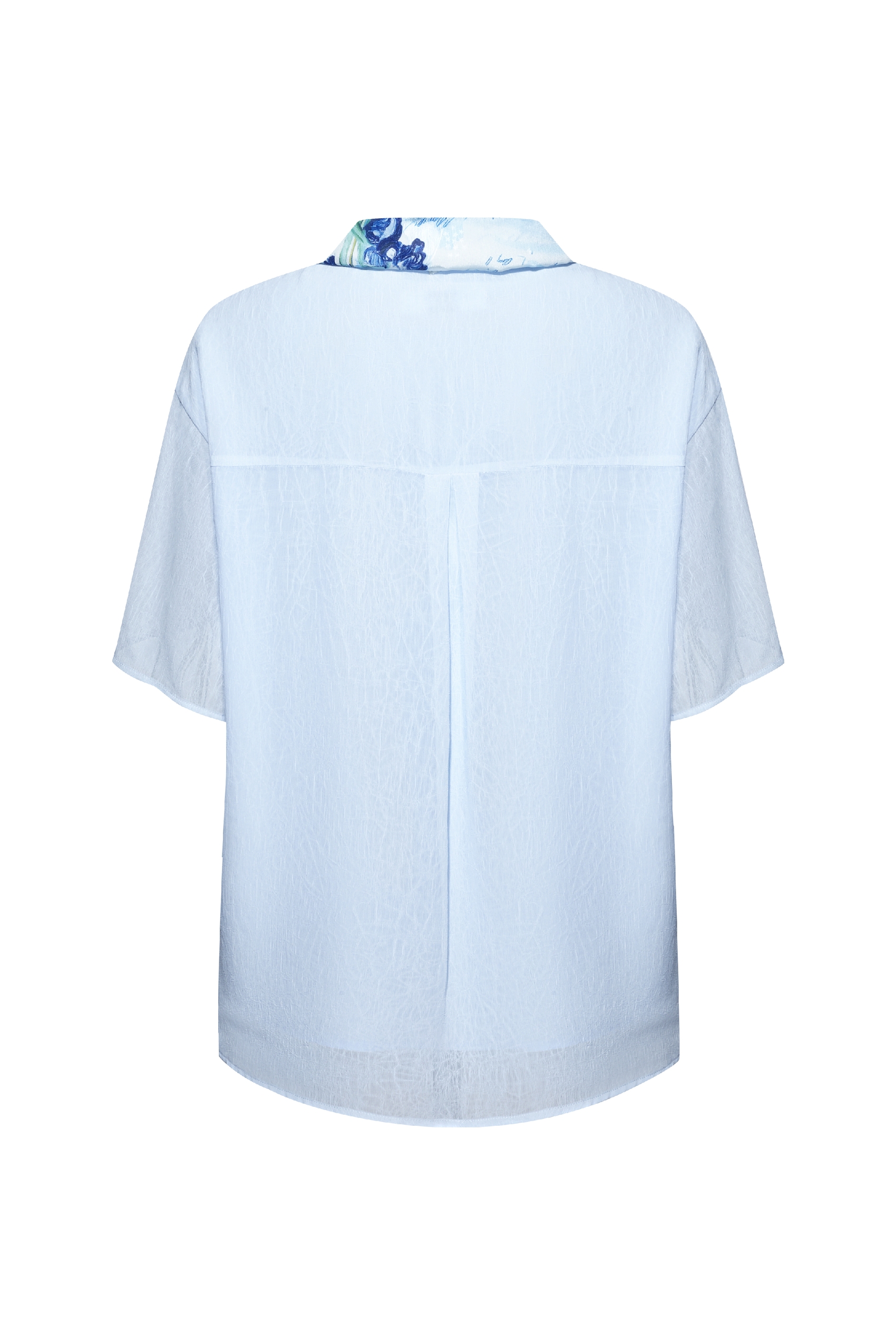 Ribbon-tie Short-sleeve Shirt