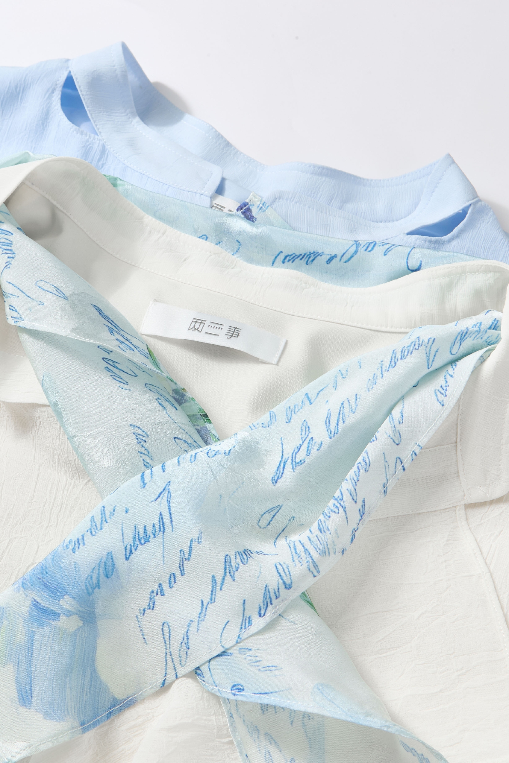 Ribbon-tie Short-sleeve Shirt