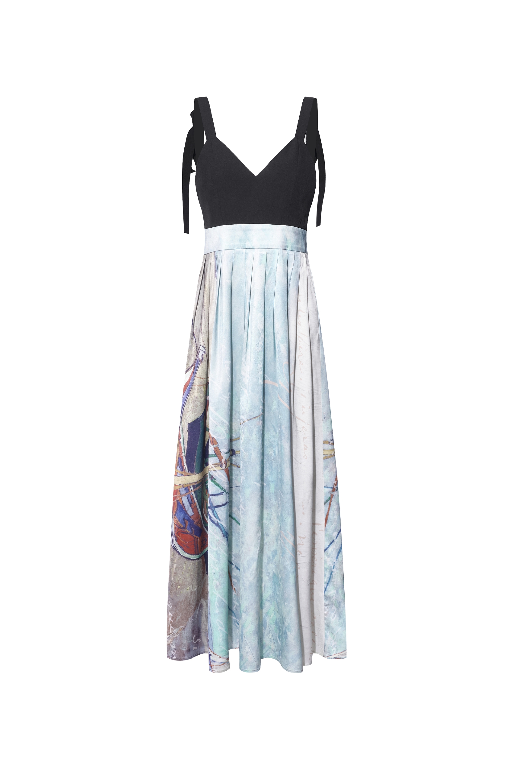 Oil Painting Print Pinafore Dress