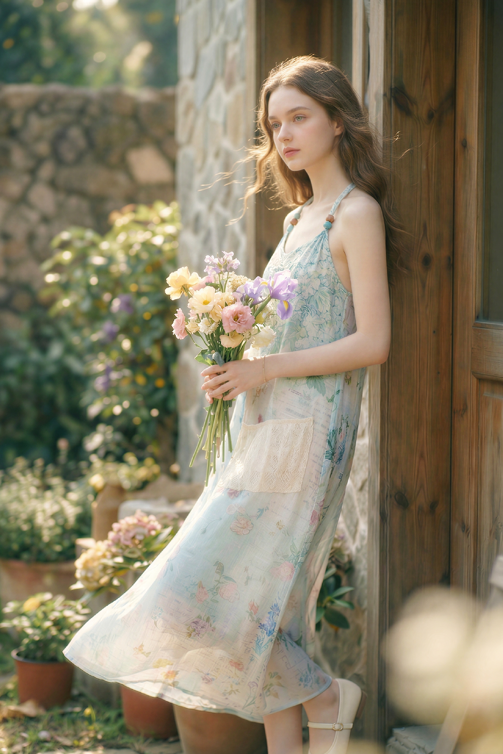 Vacation Floral Strap Dress