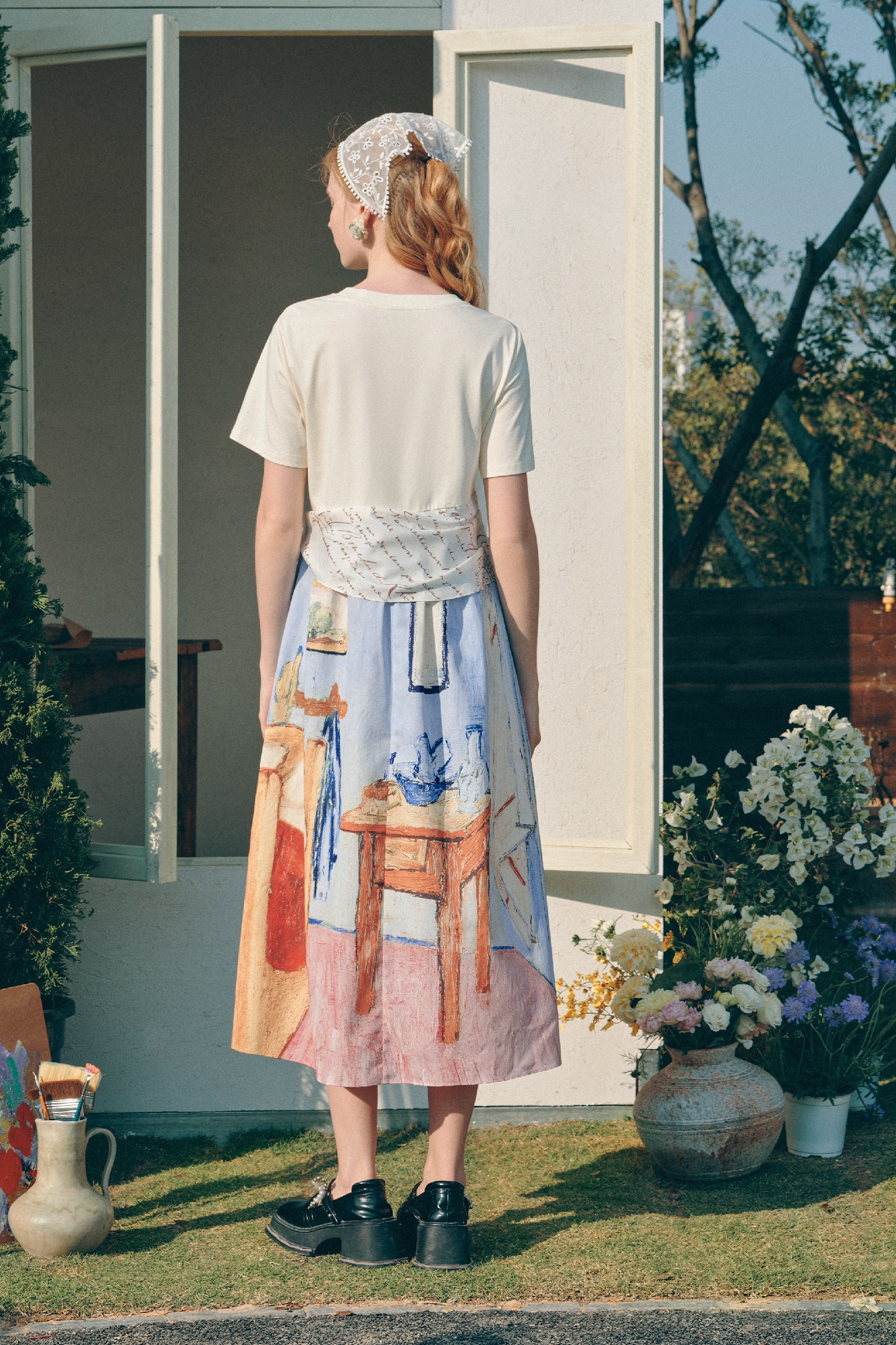 Layered Two-Piece Look Dress