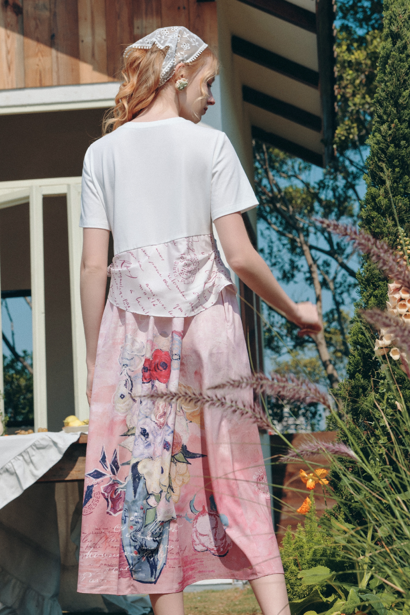 Layered Two-Piece Look Dress