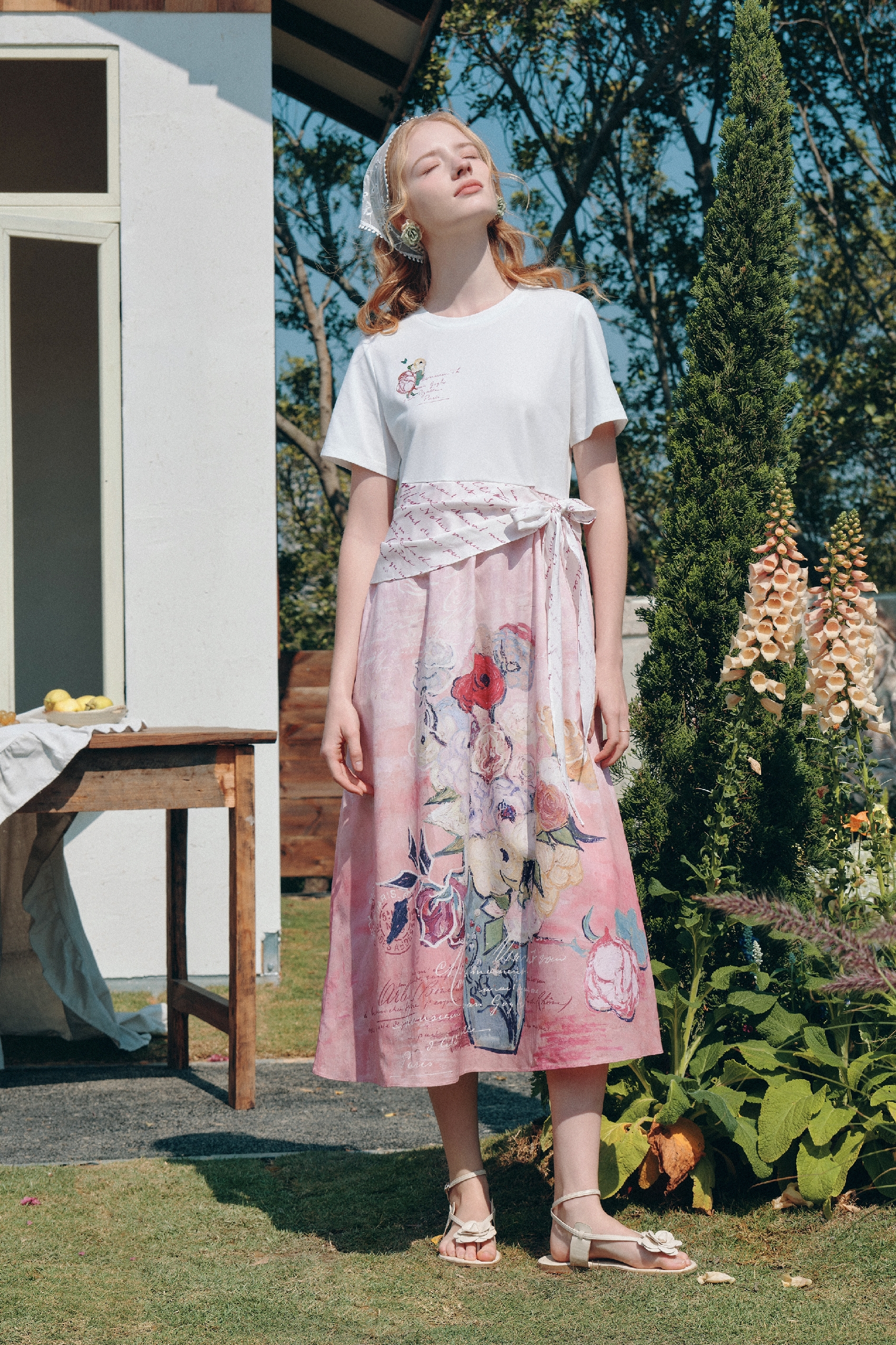 Layered Two-Piece Look Dress