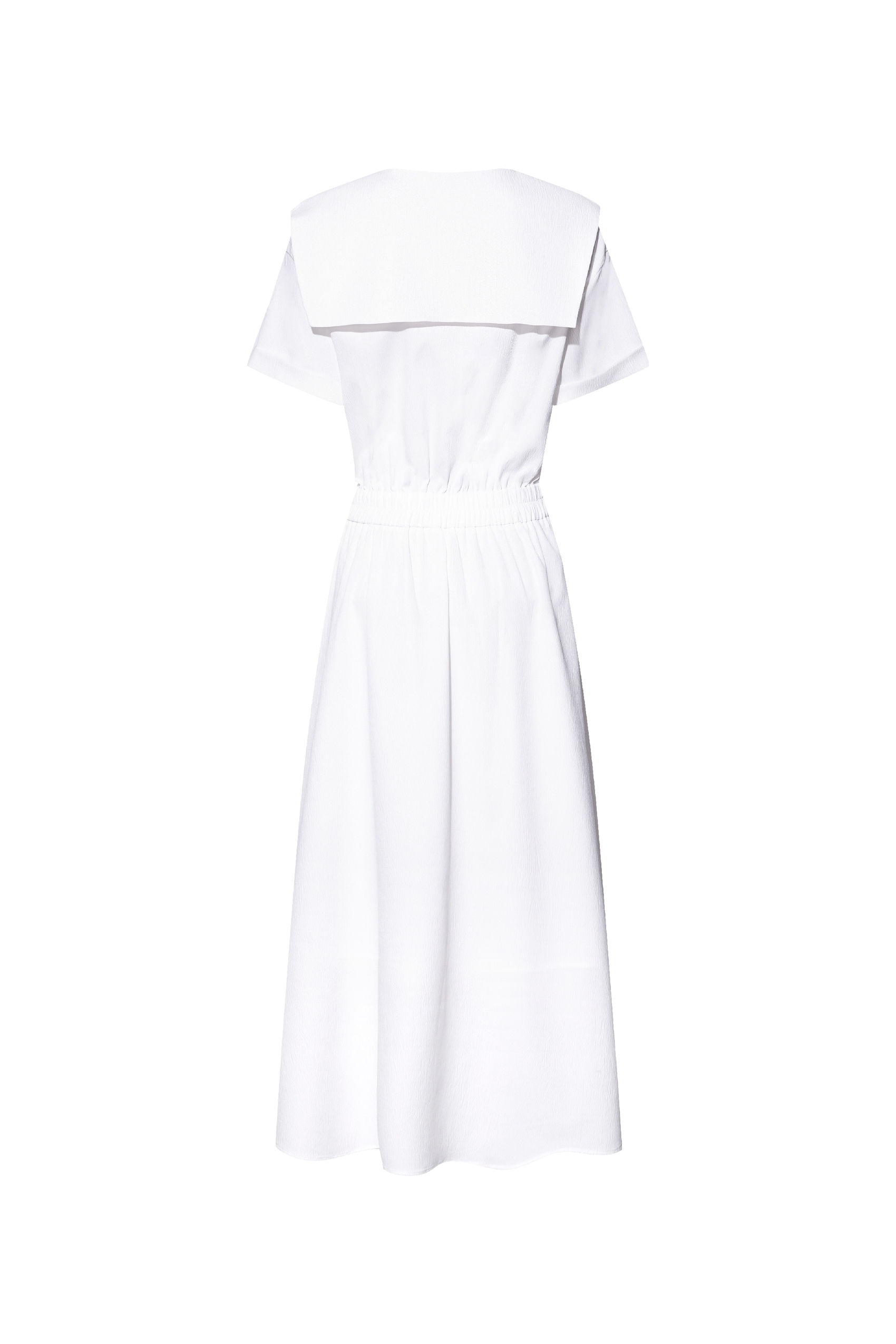 Embroidered Lapel Dress