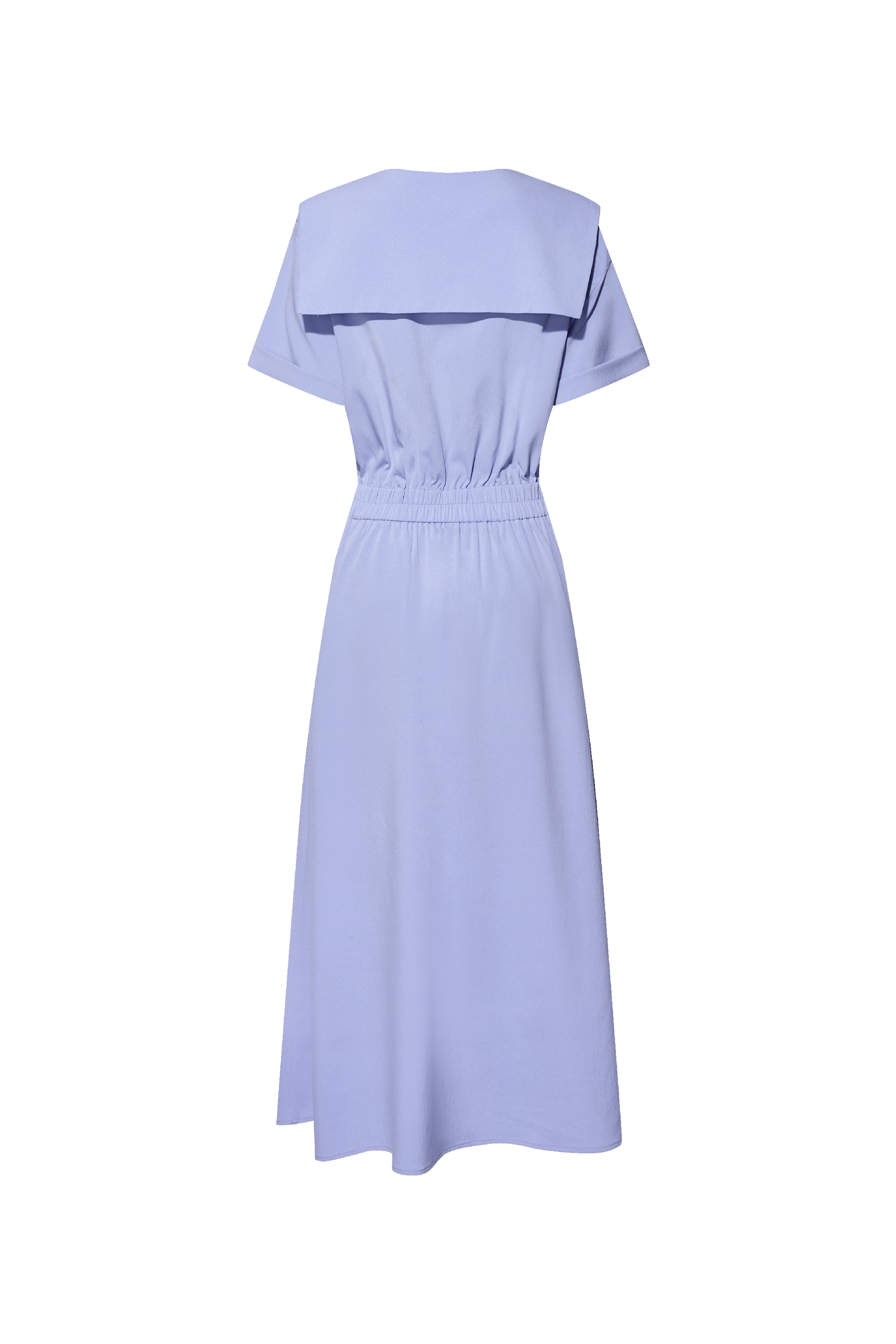 Embroidered Lapel Dress