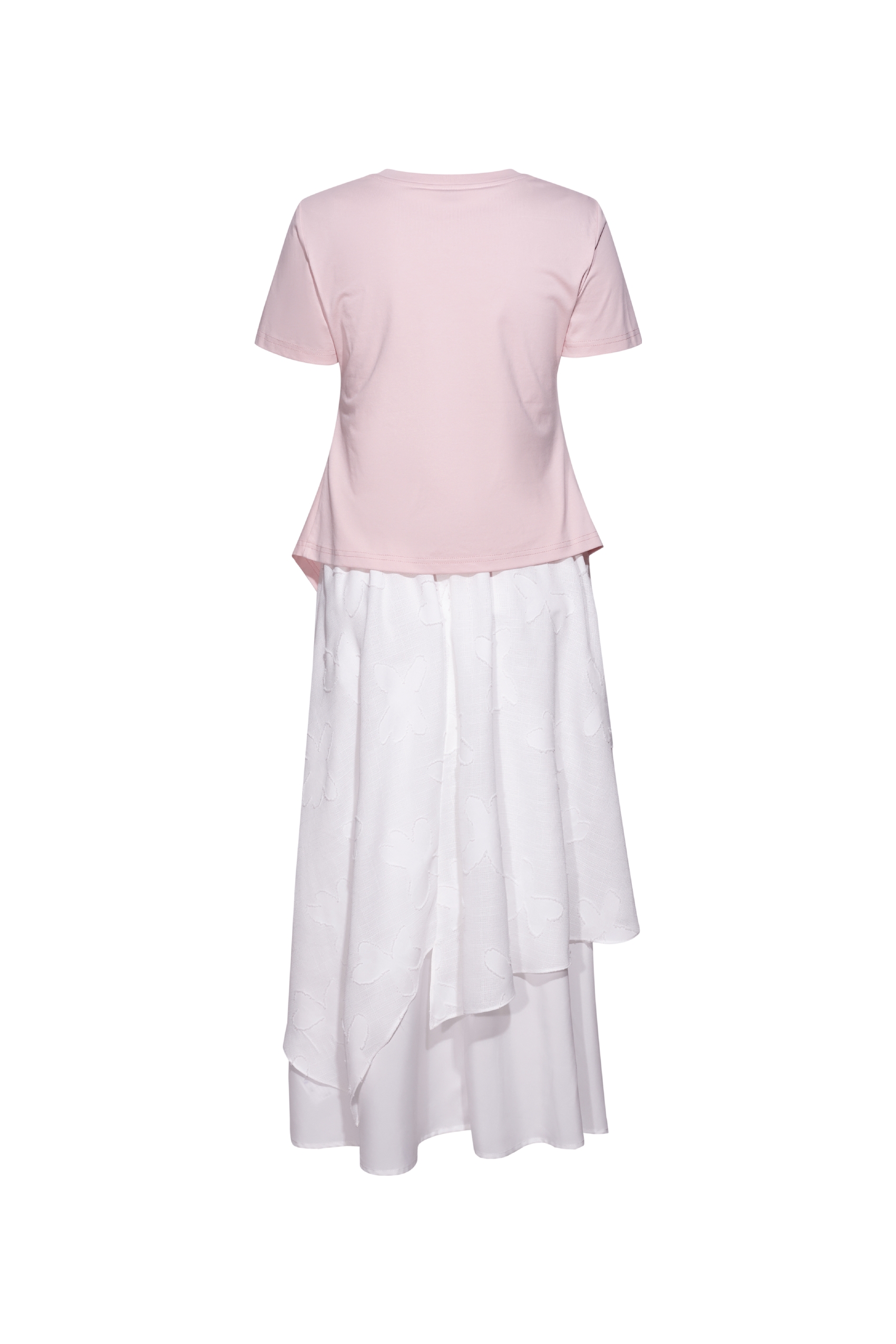 Pink Drawstring Dress-LYONSENS