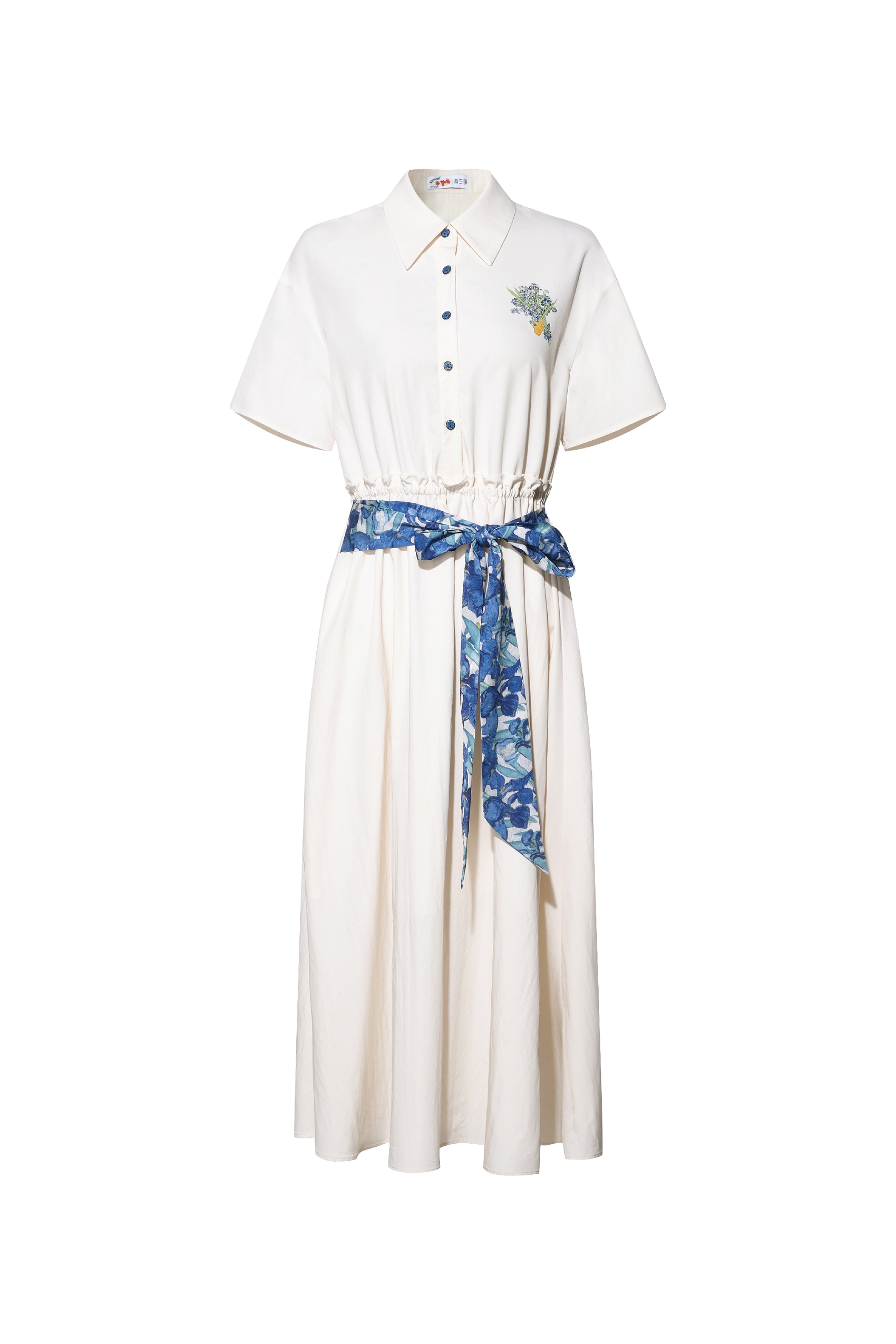 Waist-Cinched Shirt Dress