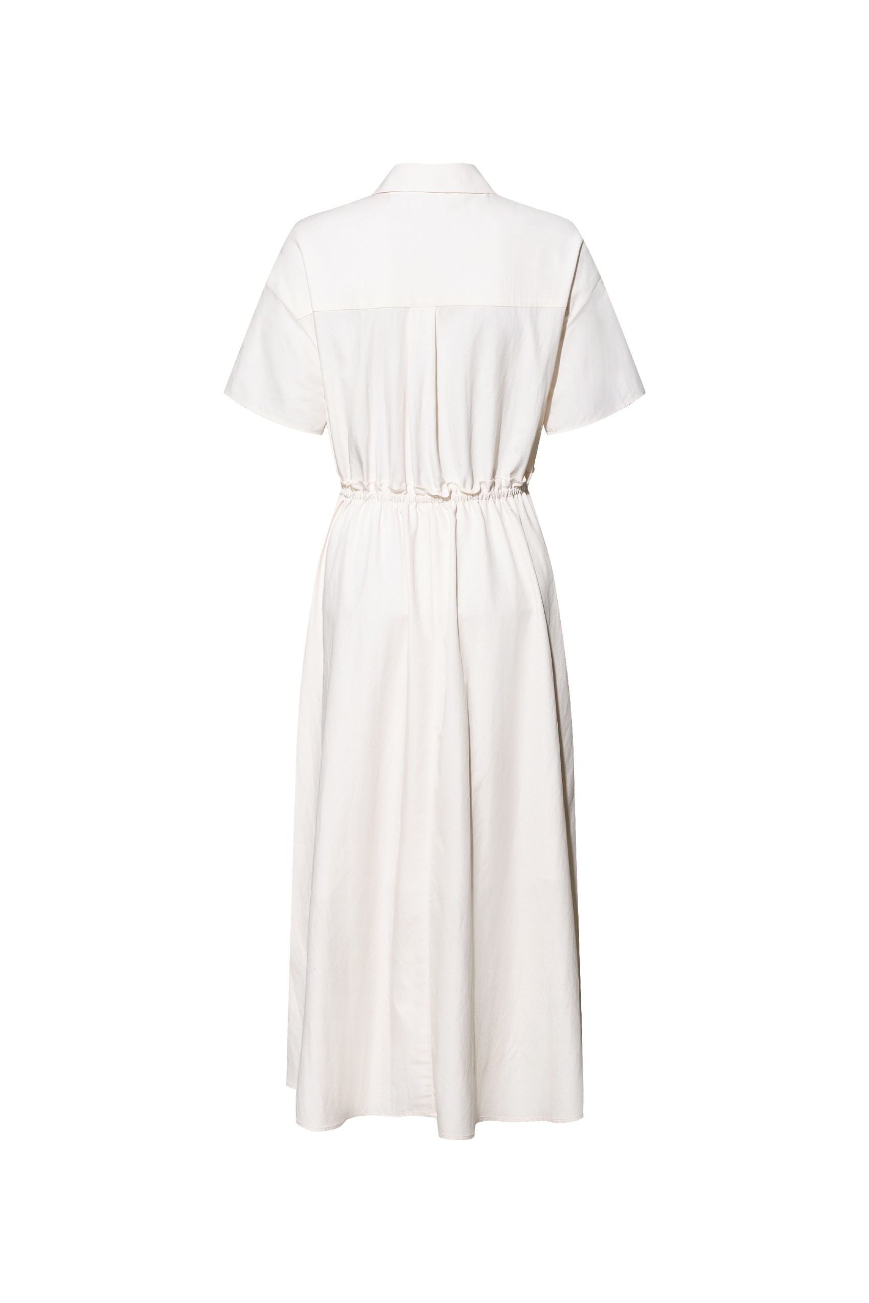 Waist-Cinched Shirt Dress