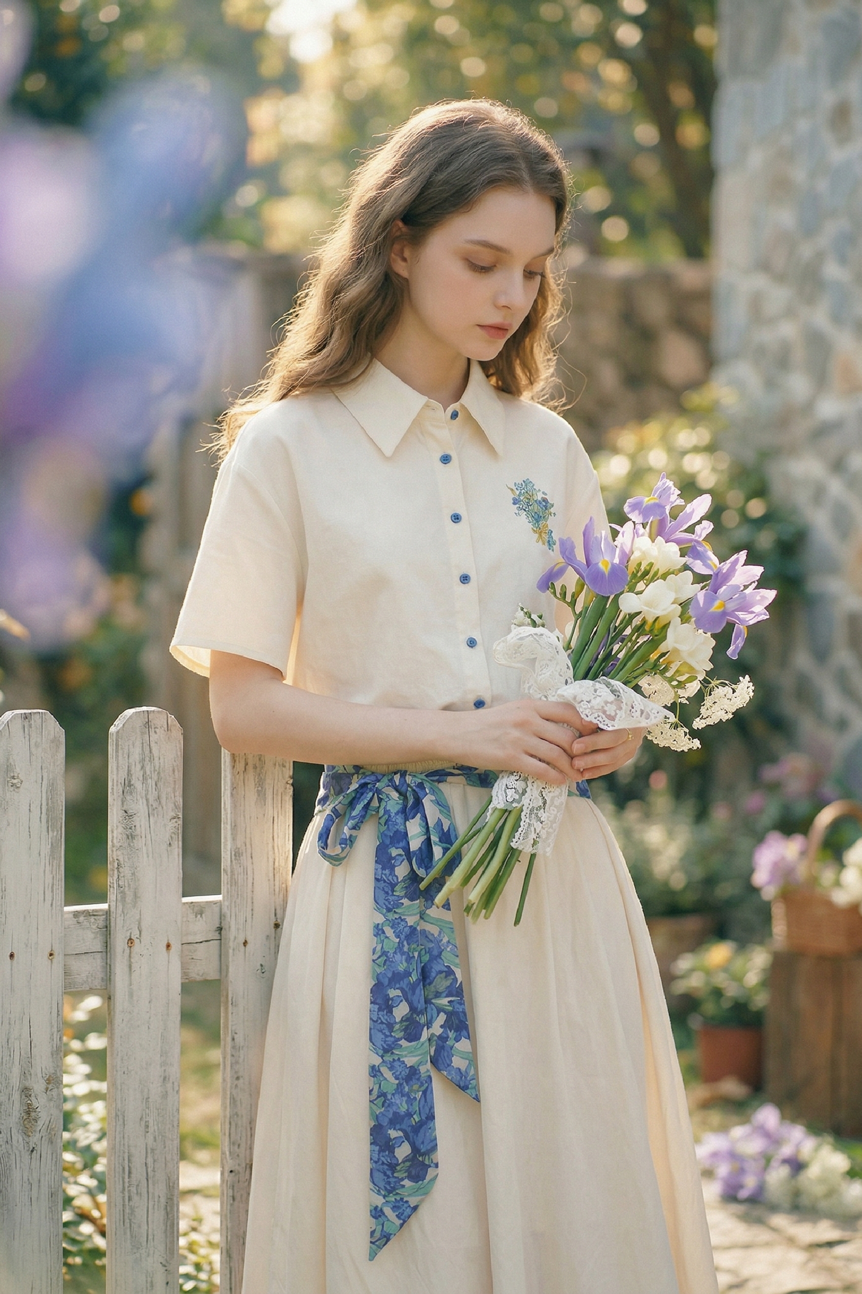 Waist-Cinched Shirt Dress