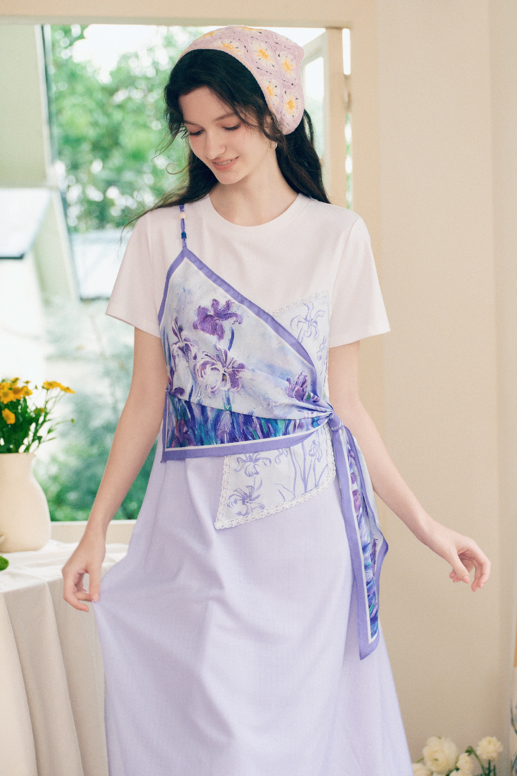 Layered Floral Dress