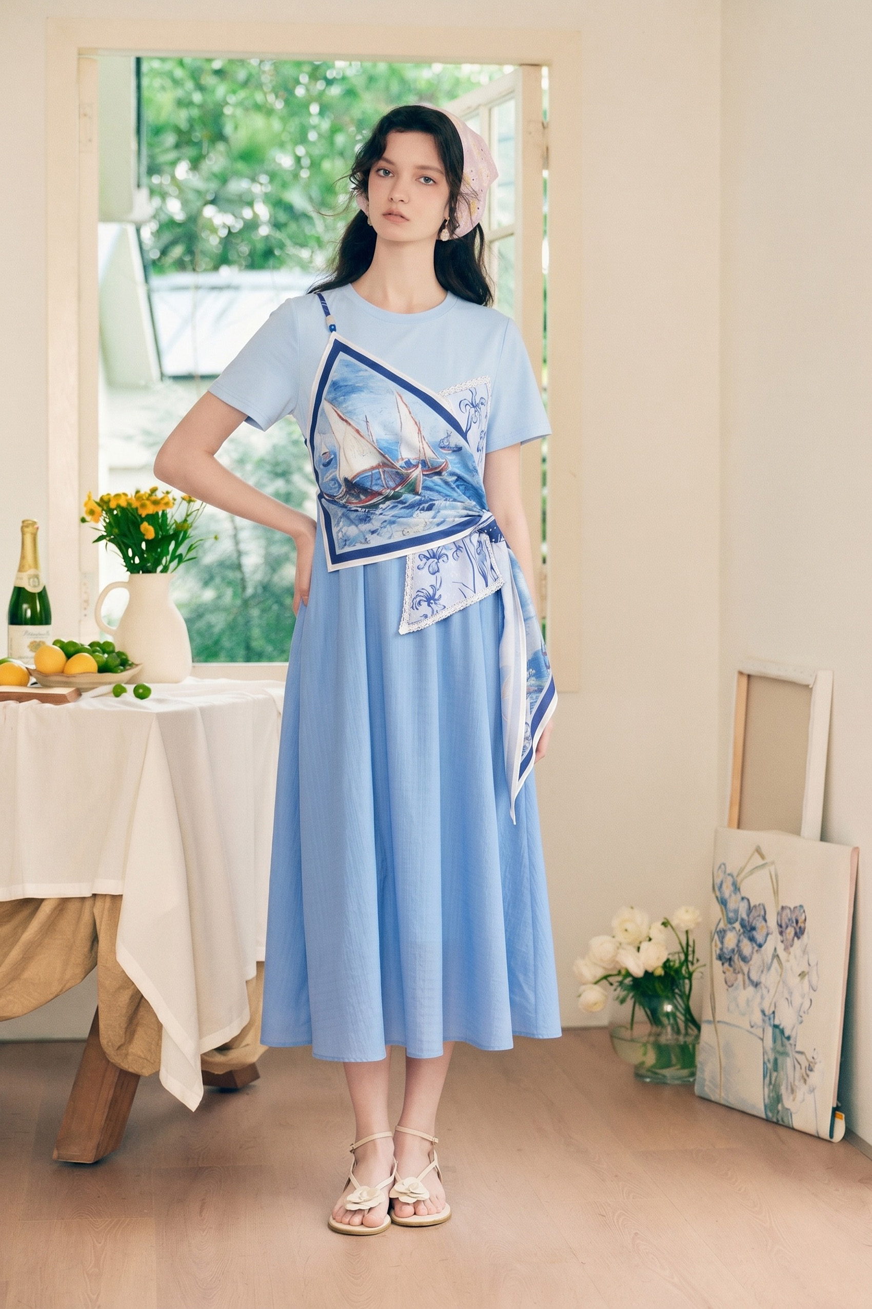 Layered Floral Dress