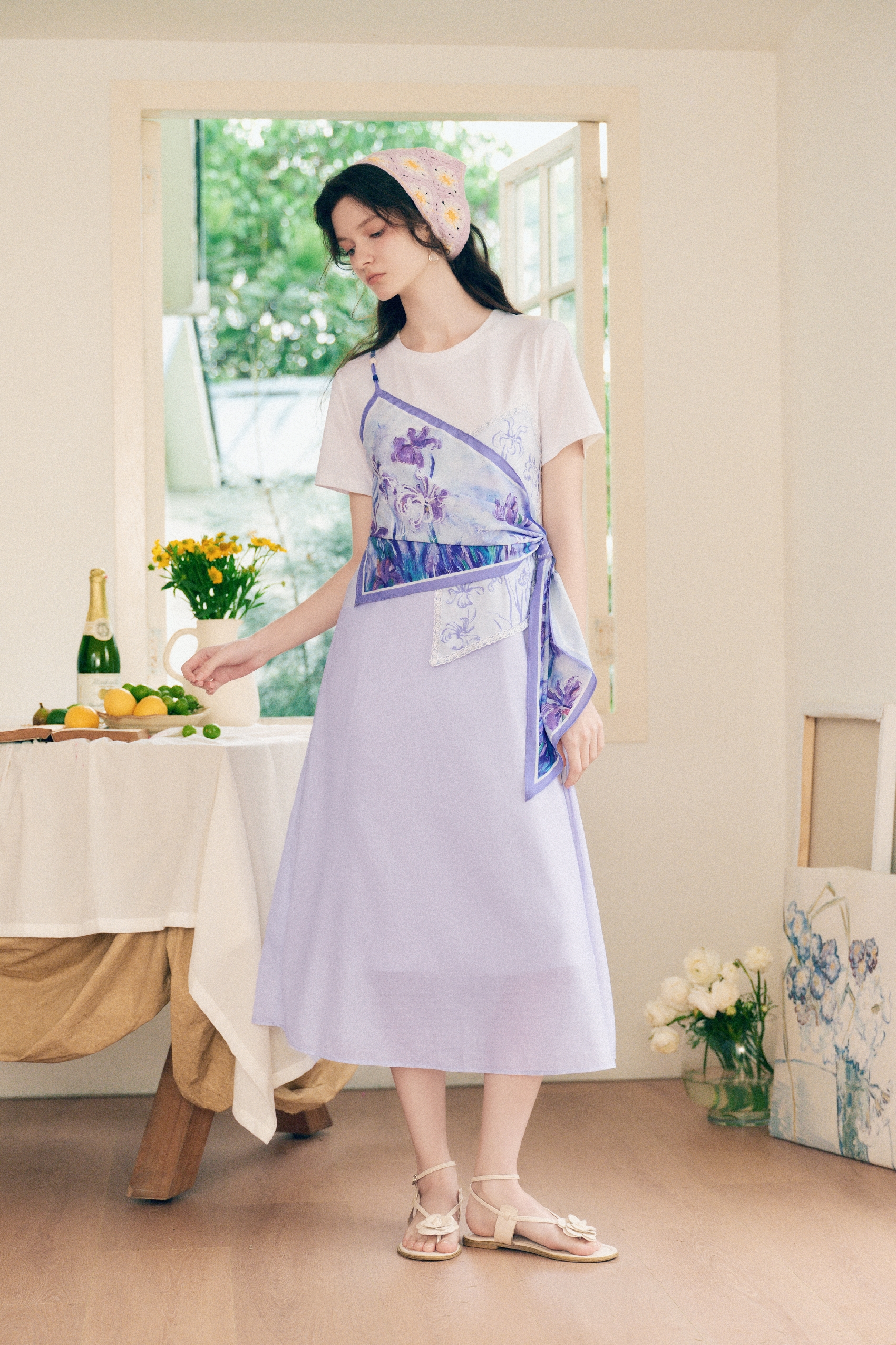 Layered Floral Dress