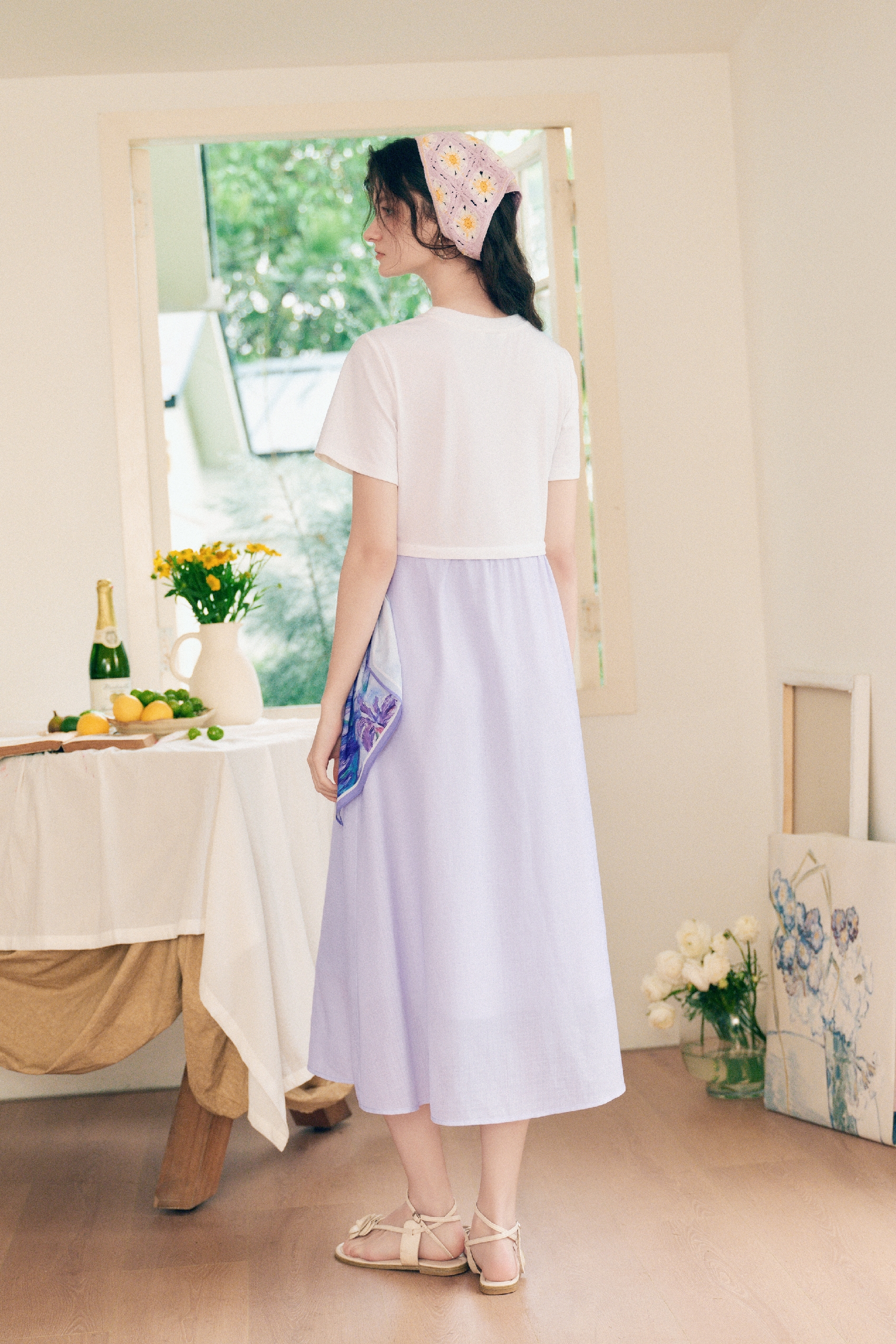 Layered Floral Dress