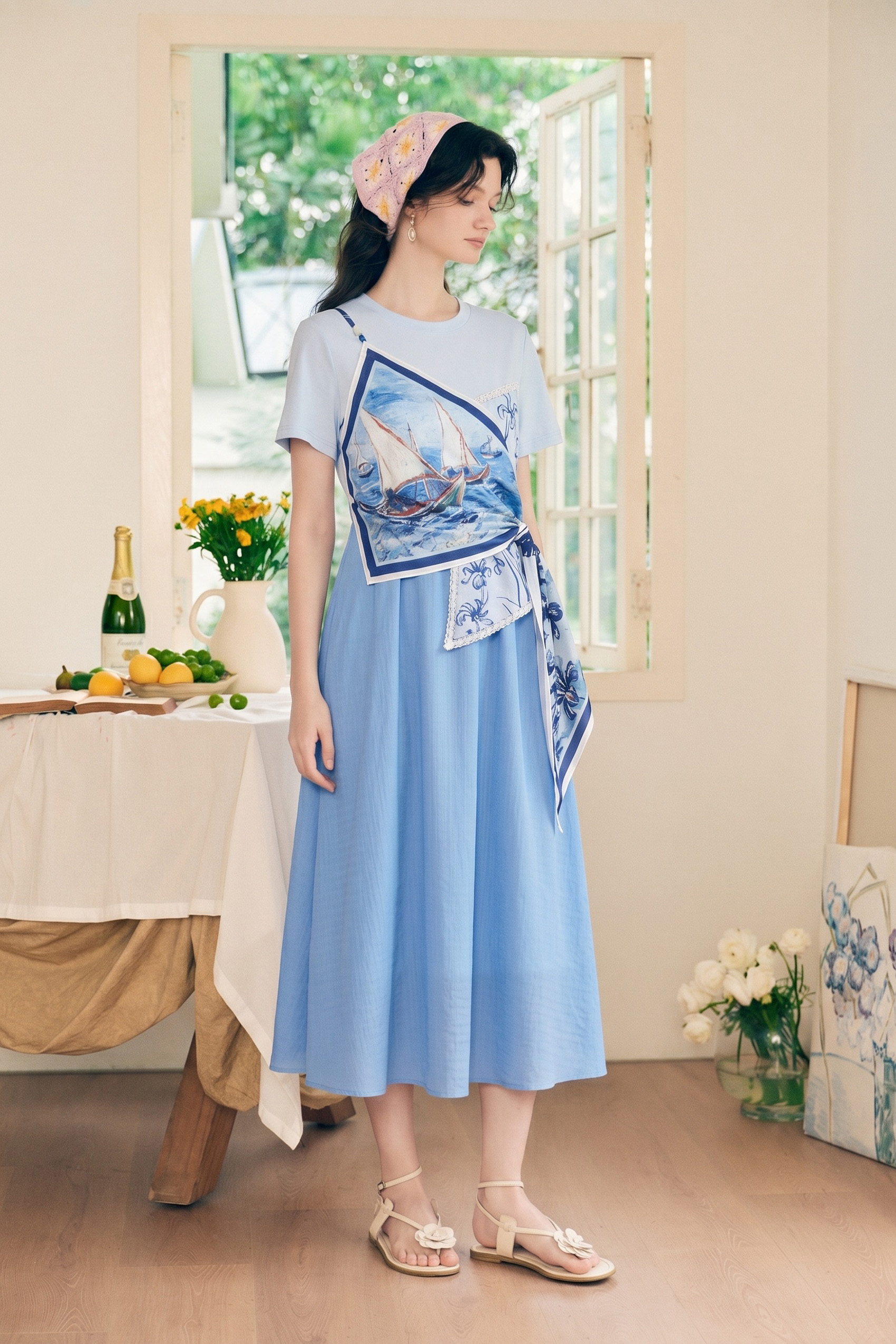 Layered Floral Dress