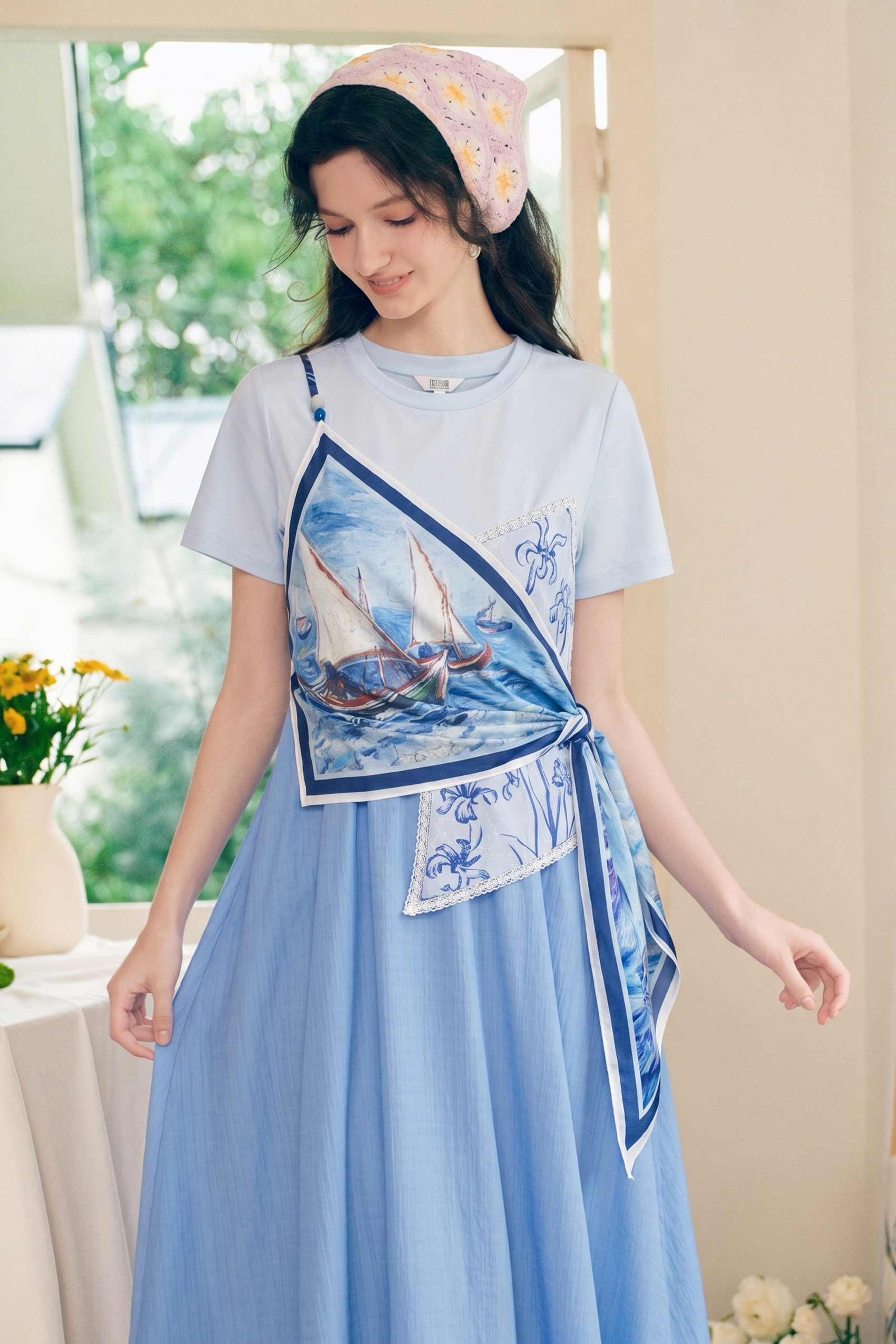 Layered Floral Dress