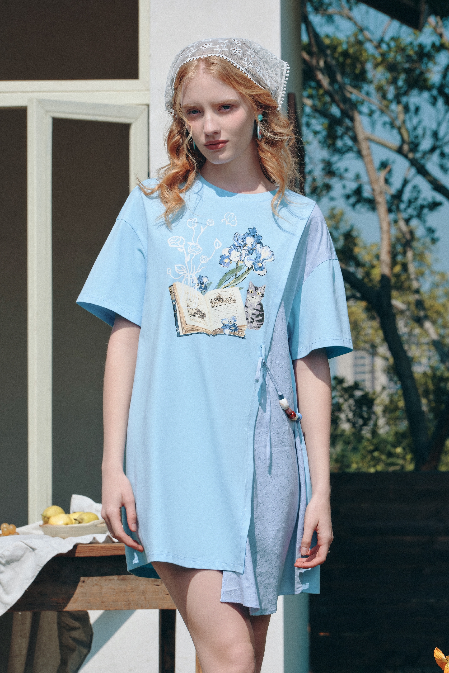 Printed Asymmetrical Dress