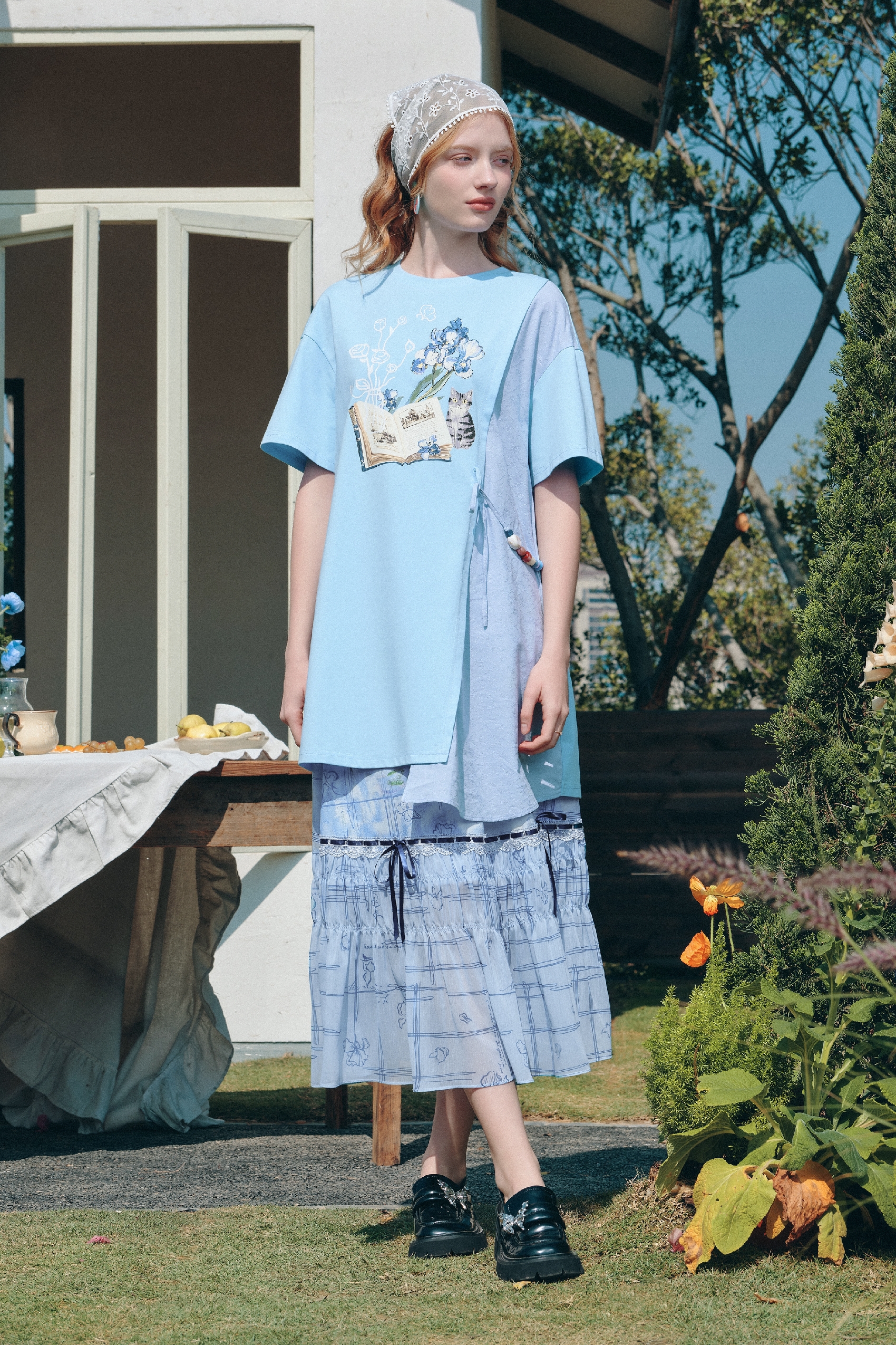Printed Asymmetrical Dress