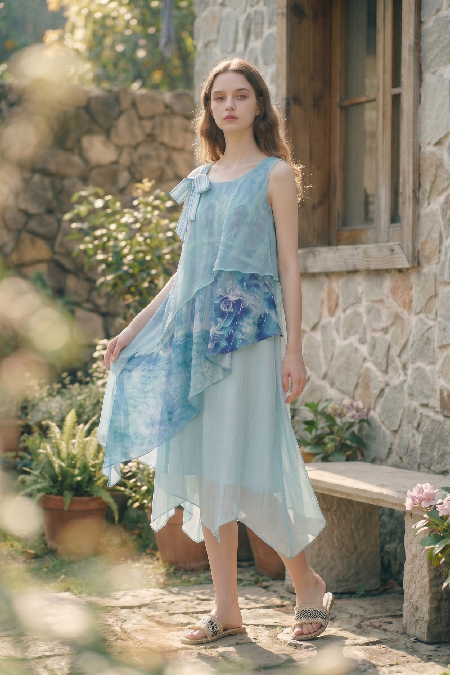 Asymmetrical Strap Dress