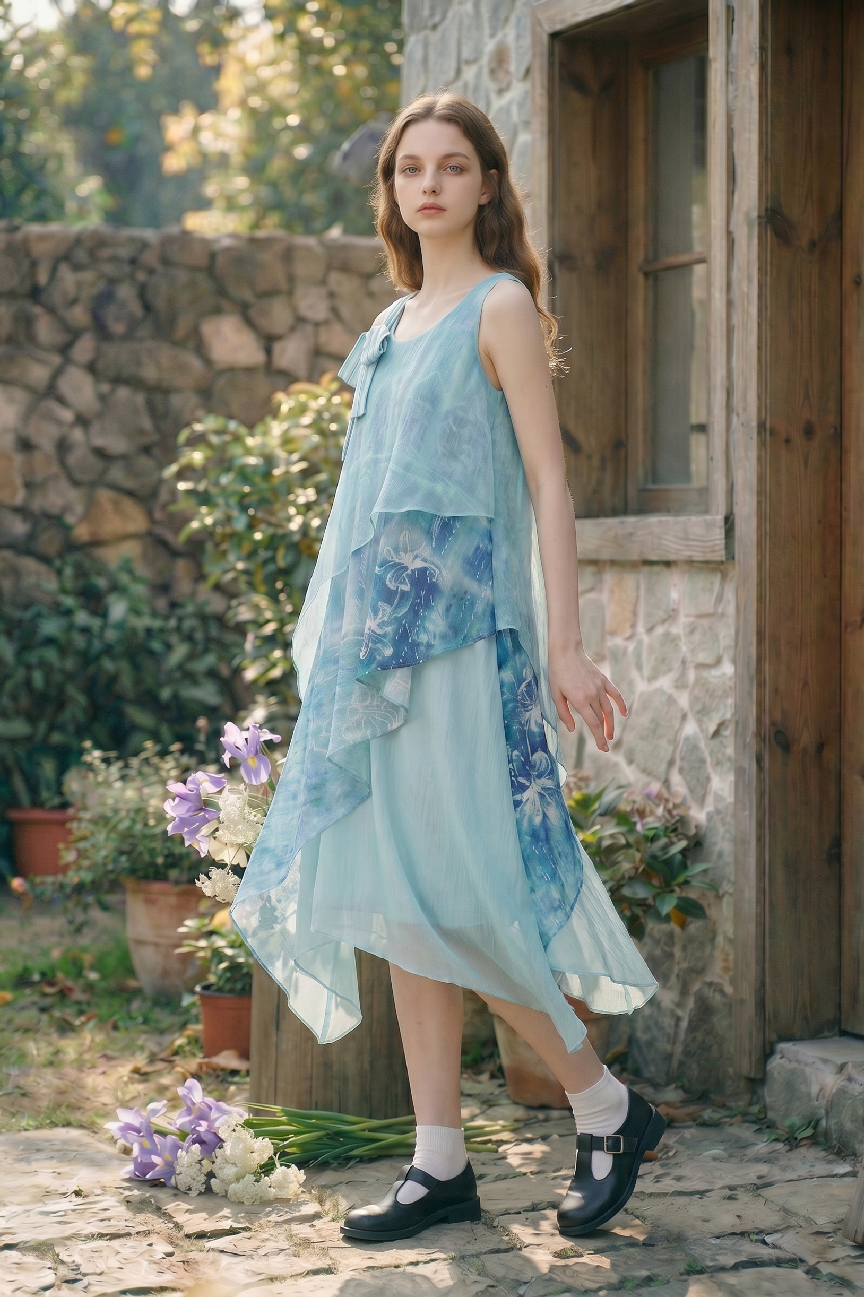 Asymmetrical Strap Dress