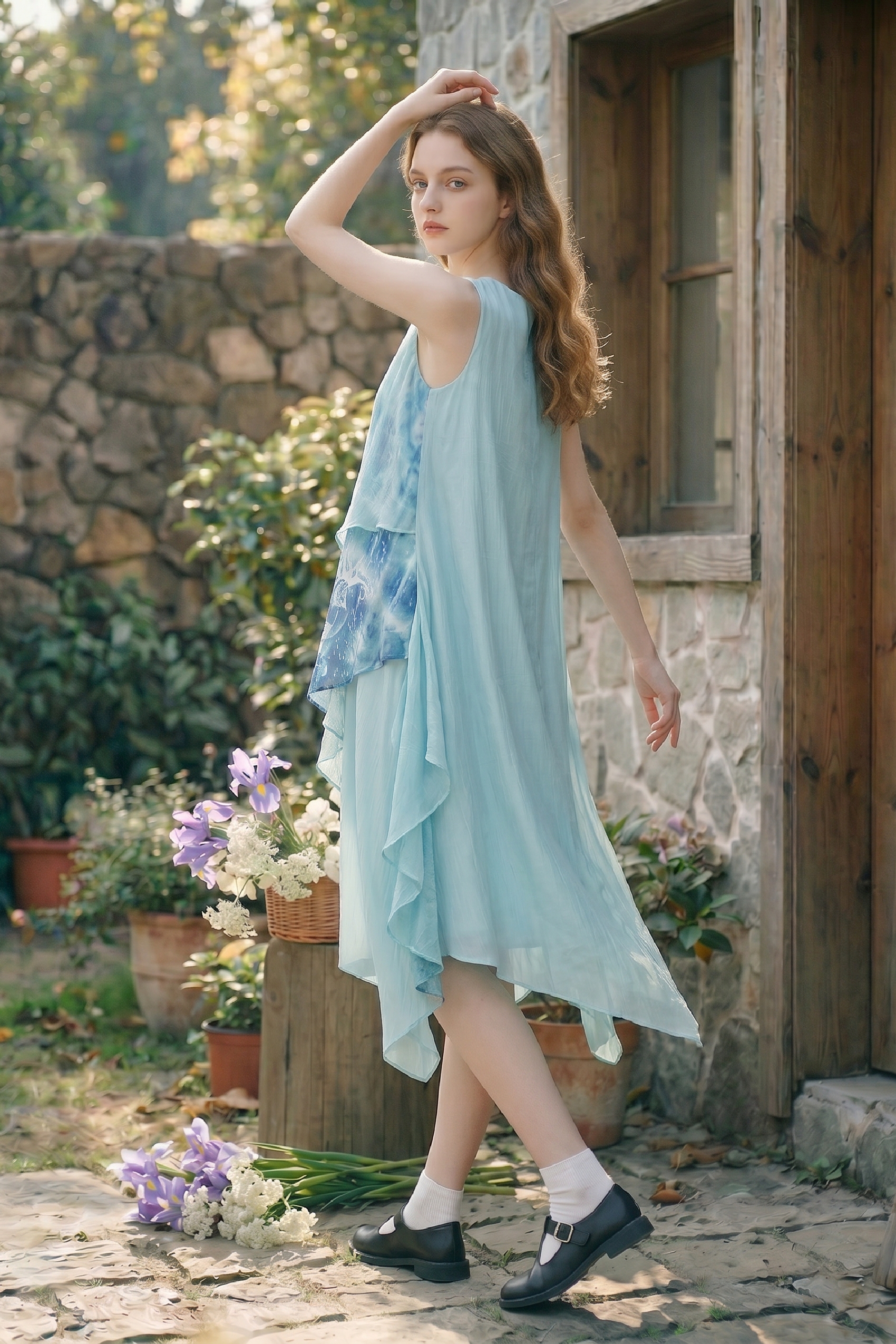 Asymmetrical Strap Dress