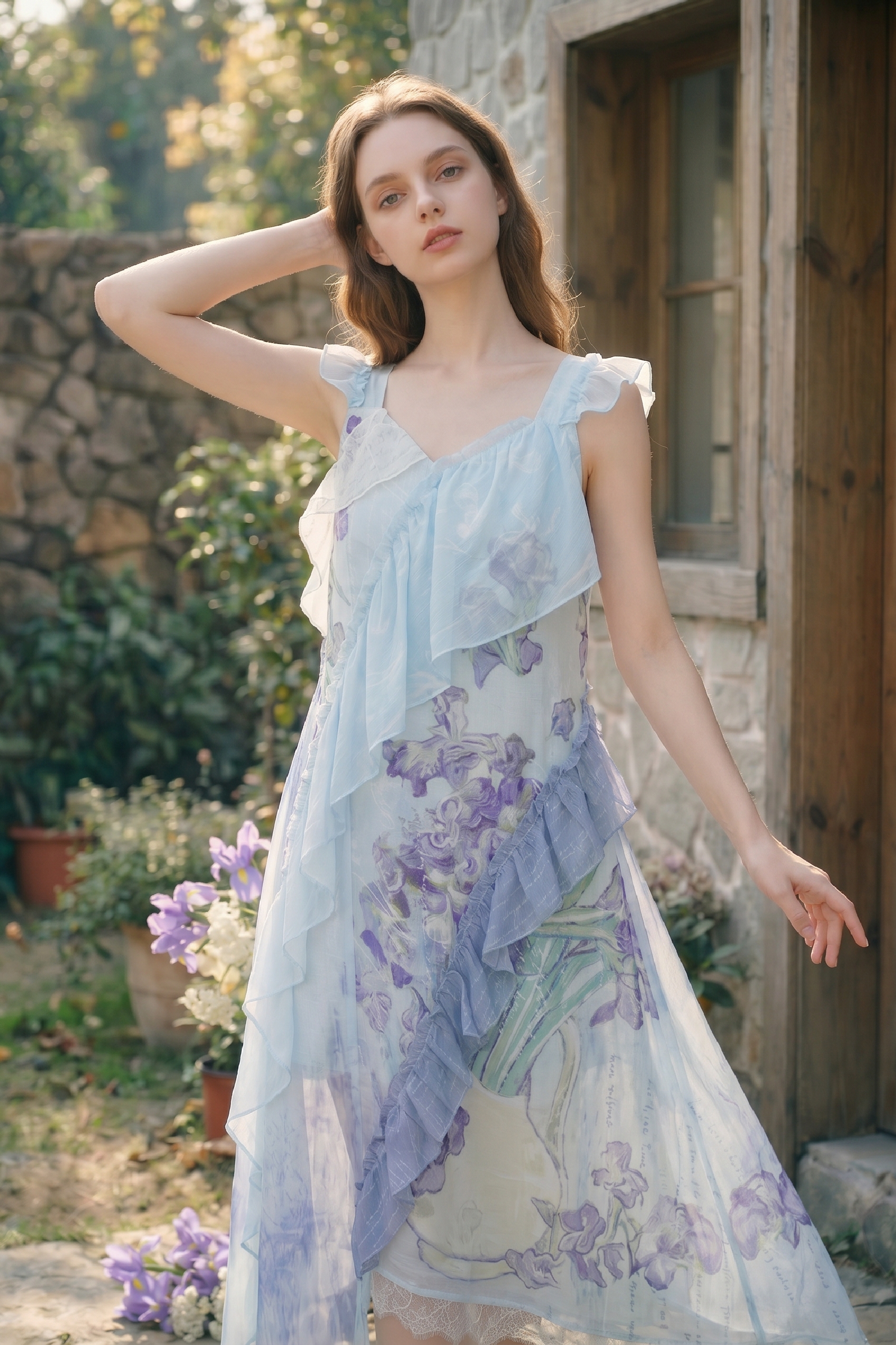 Printed Strap Dress