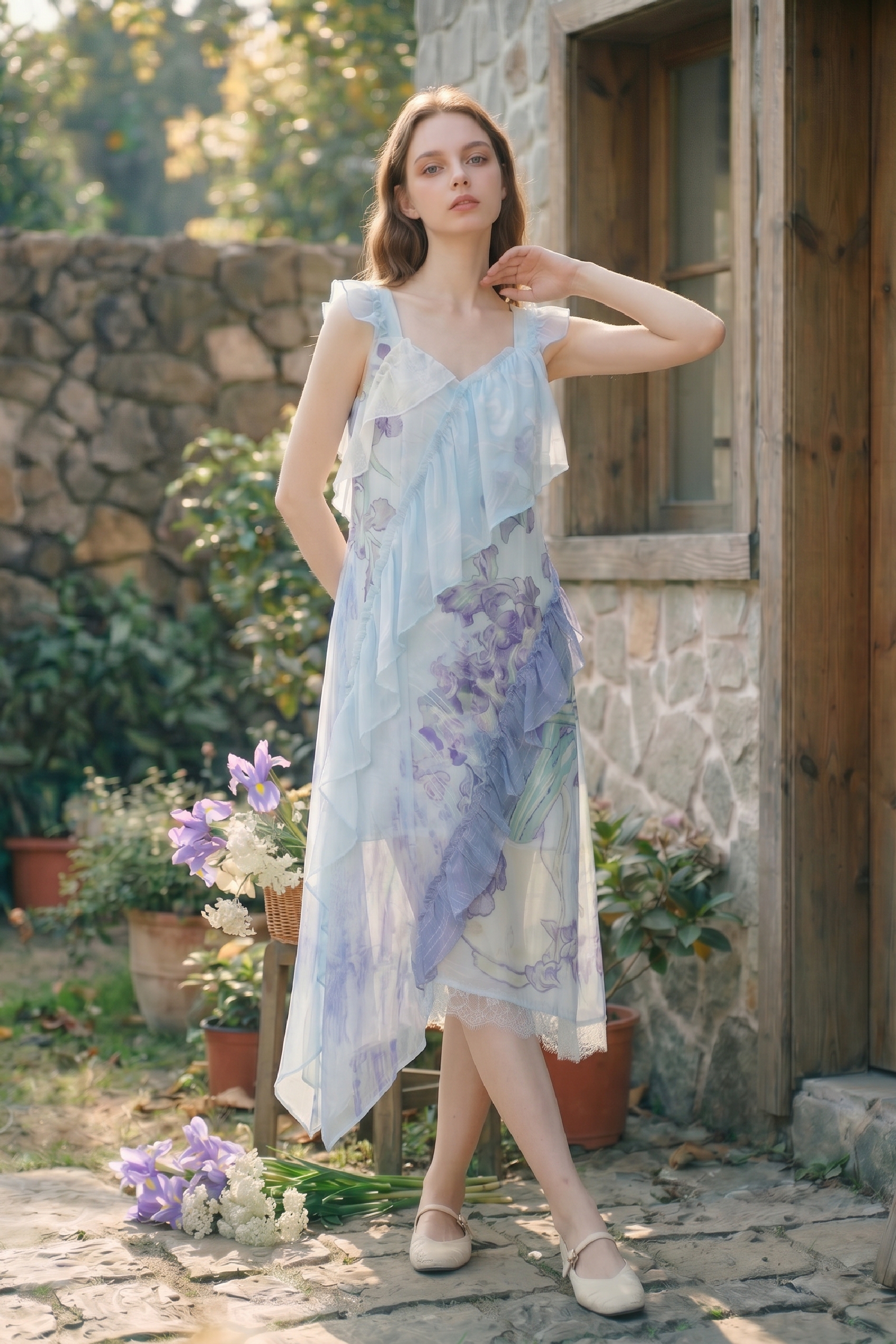 Printed Strap Dress