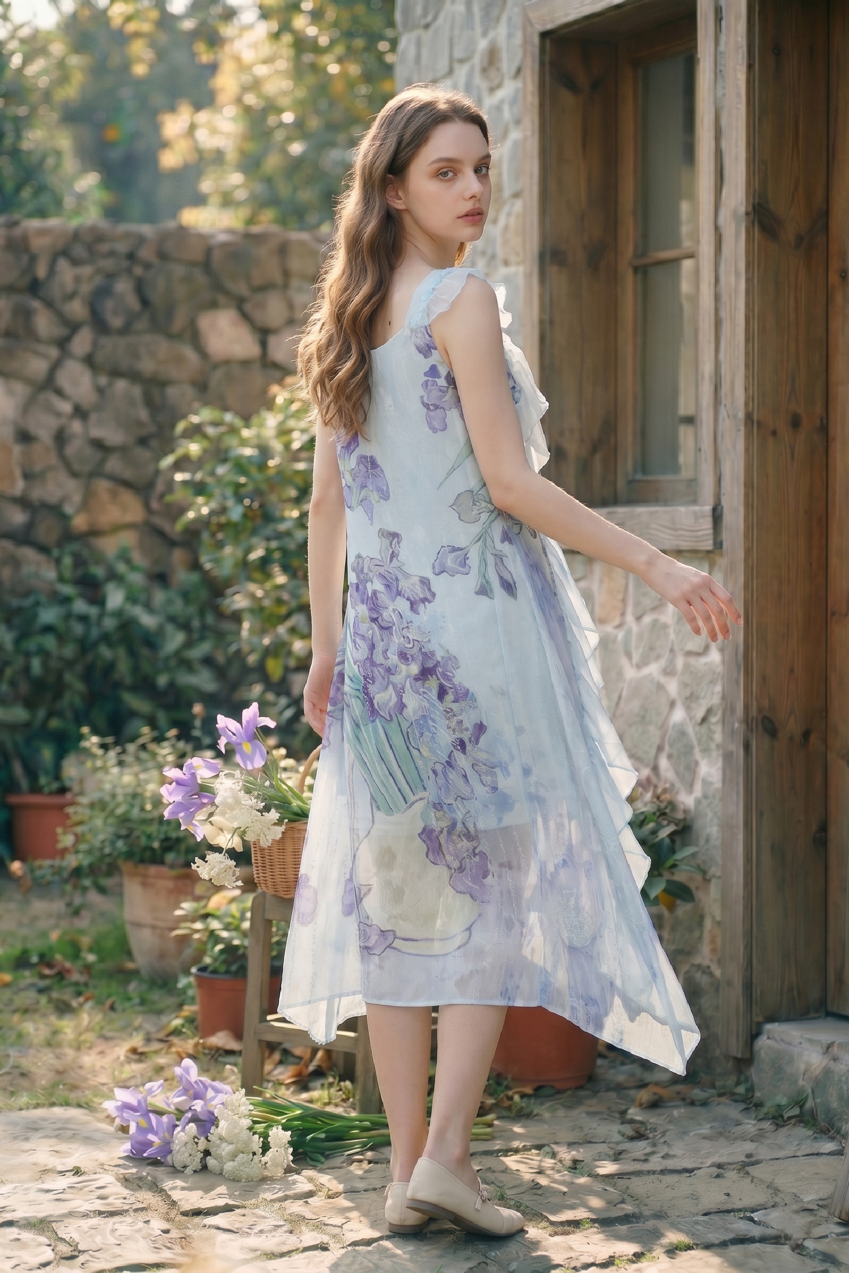 Printed Strap Dress