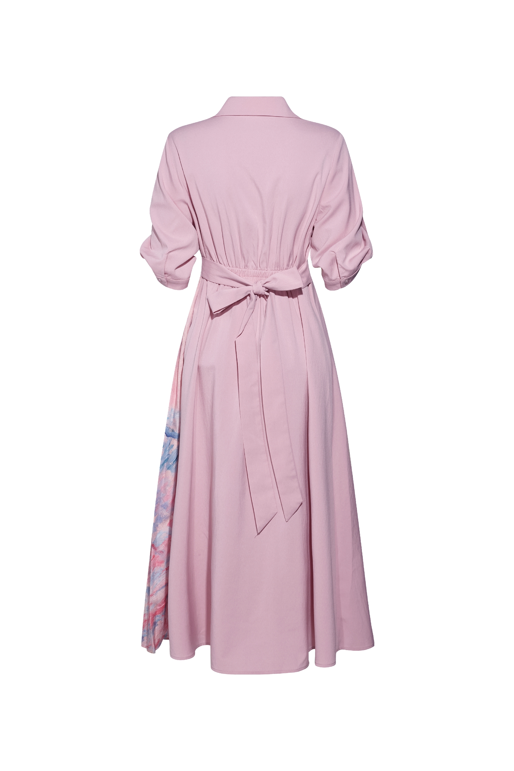 Lapel Printed Dress