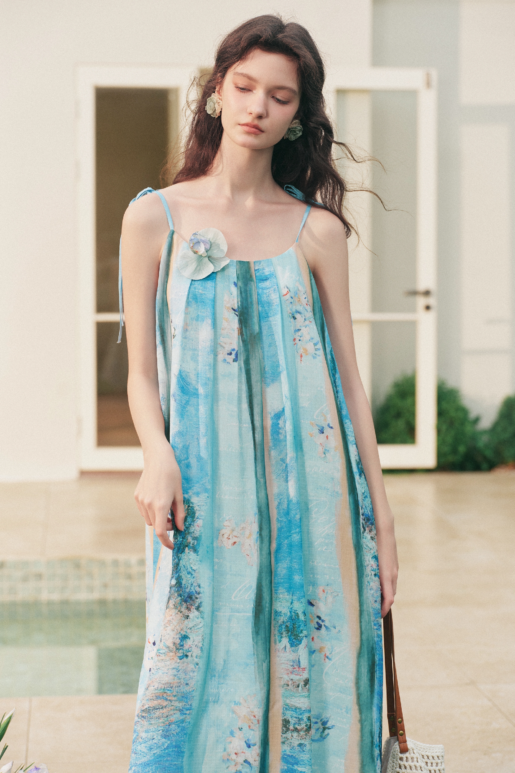 Hollow Vest & Strap Dress Set
