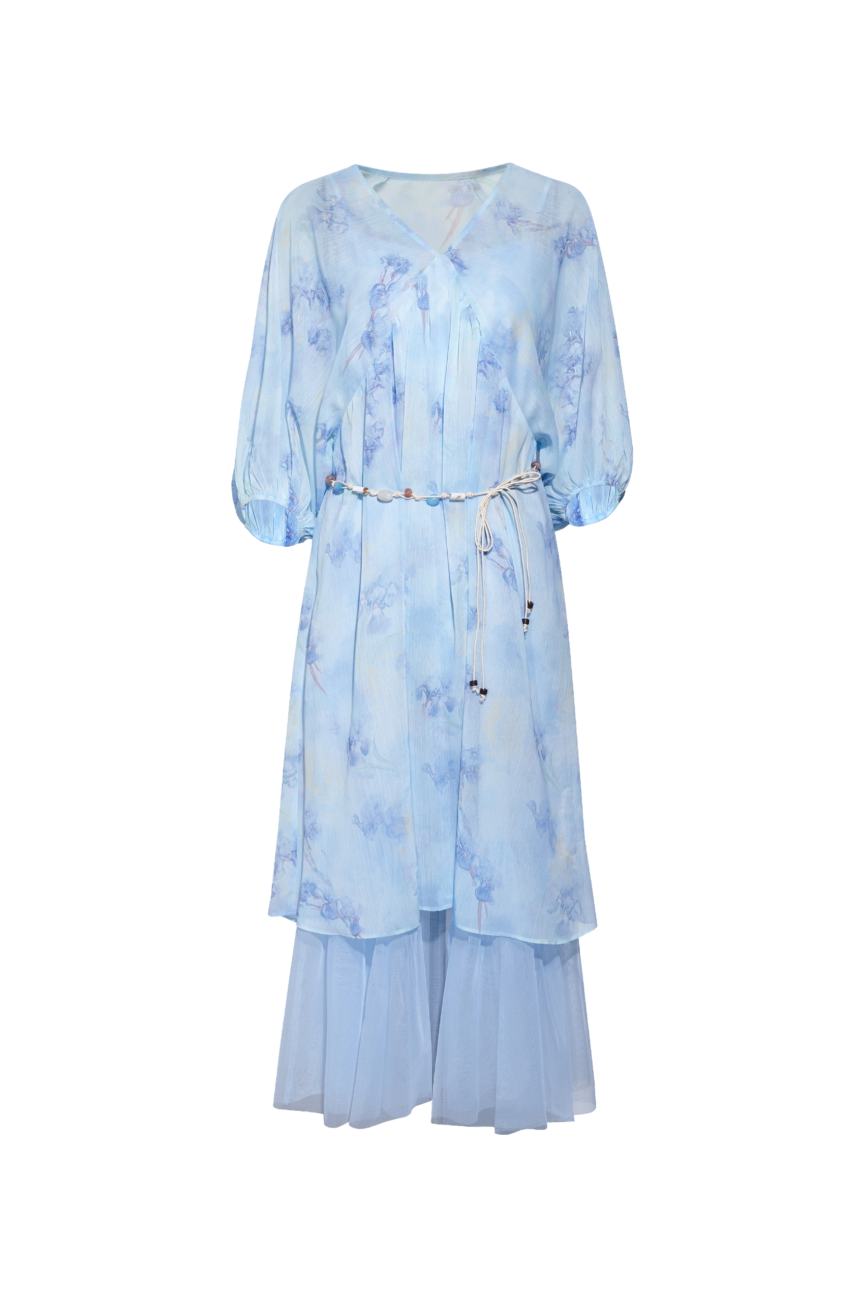 Printed Chiffon Dress-LYONSENS