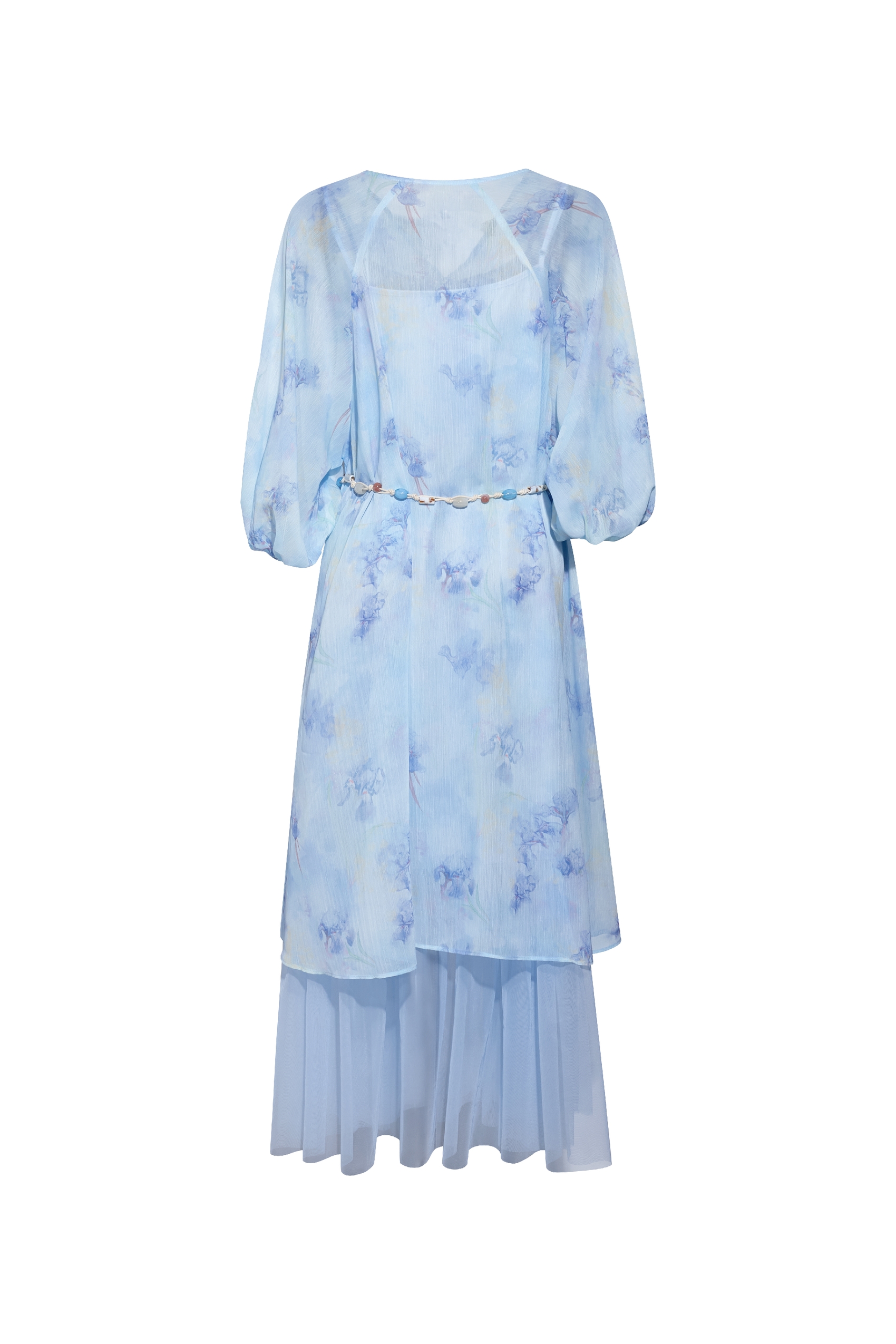 Printed Chiffon Dress-LYONSENS