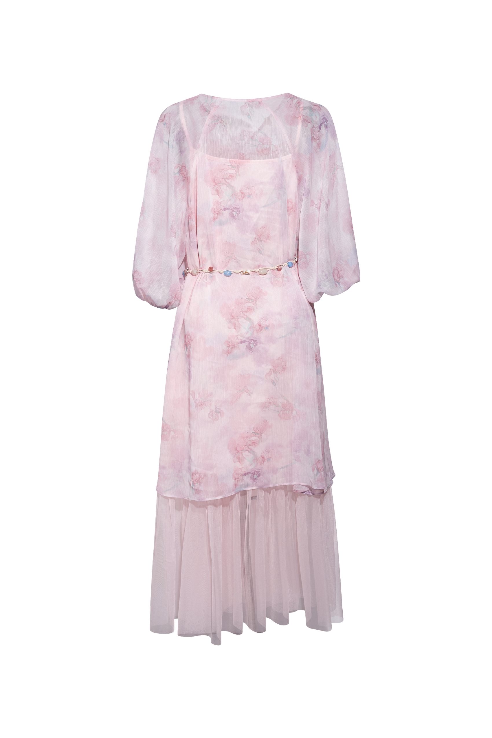 Printed Chiffon Dress-LYONSENS