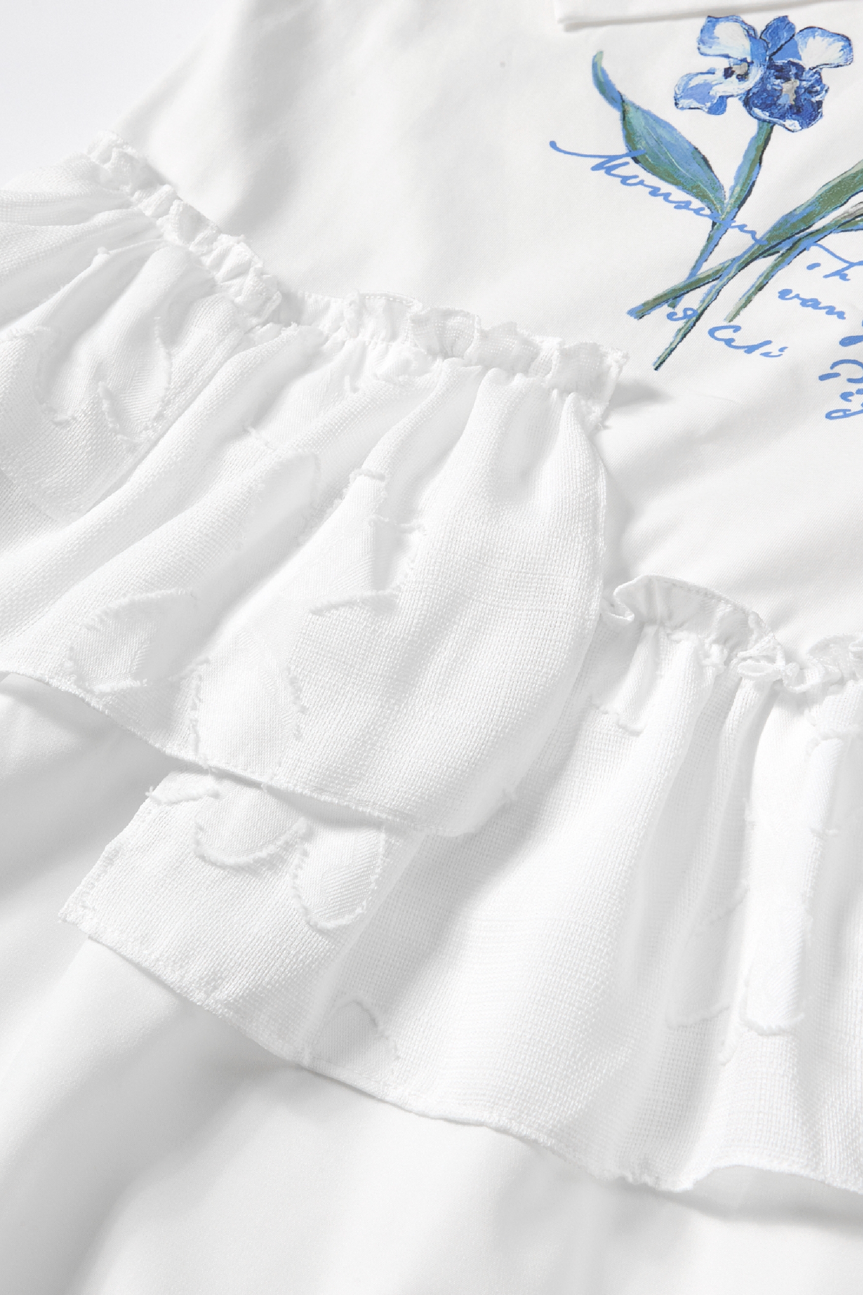 Ruffled Printed Dress
