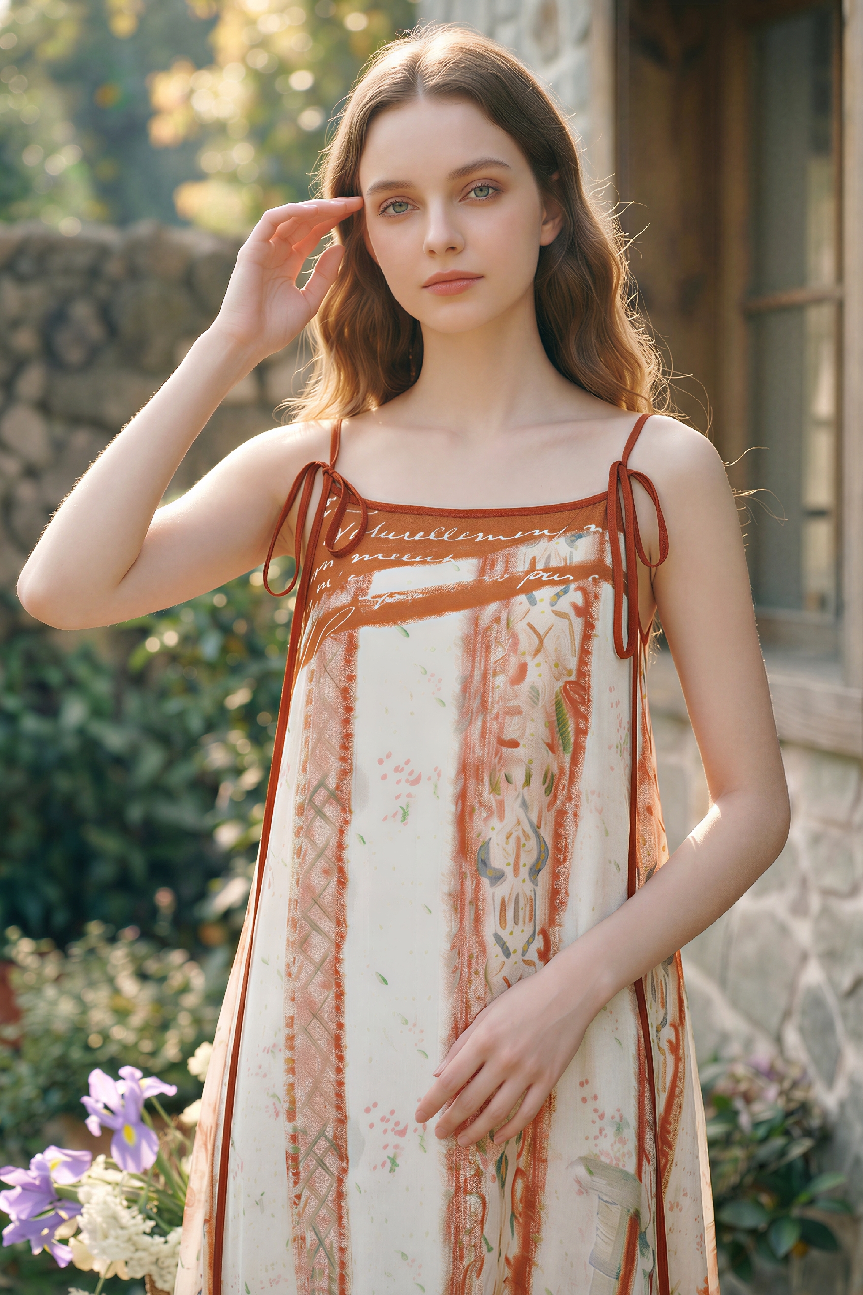 Printed Strap Dress