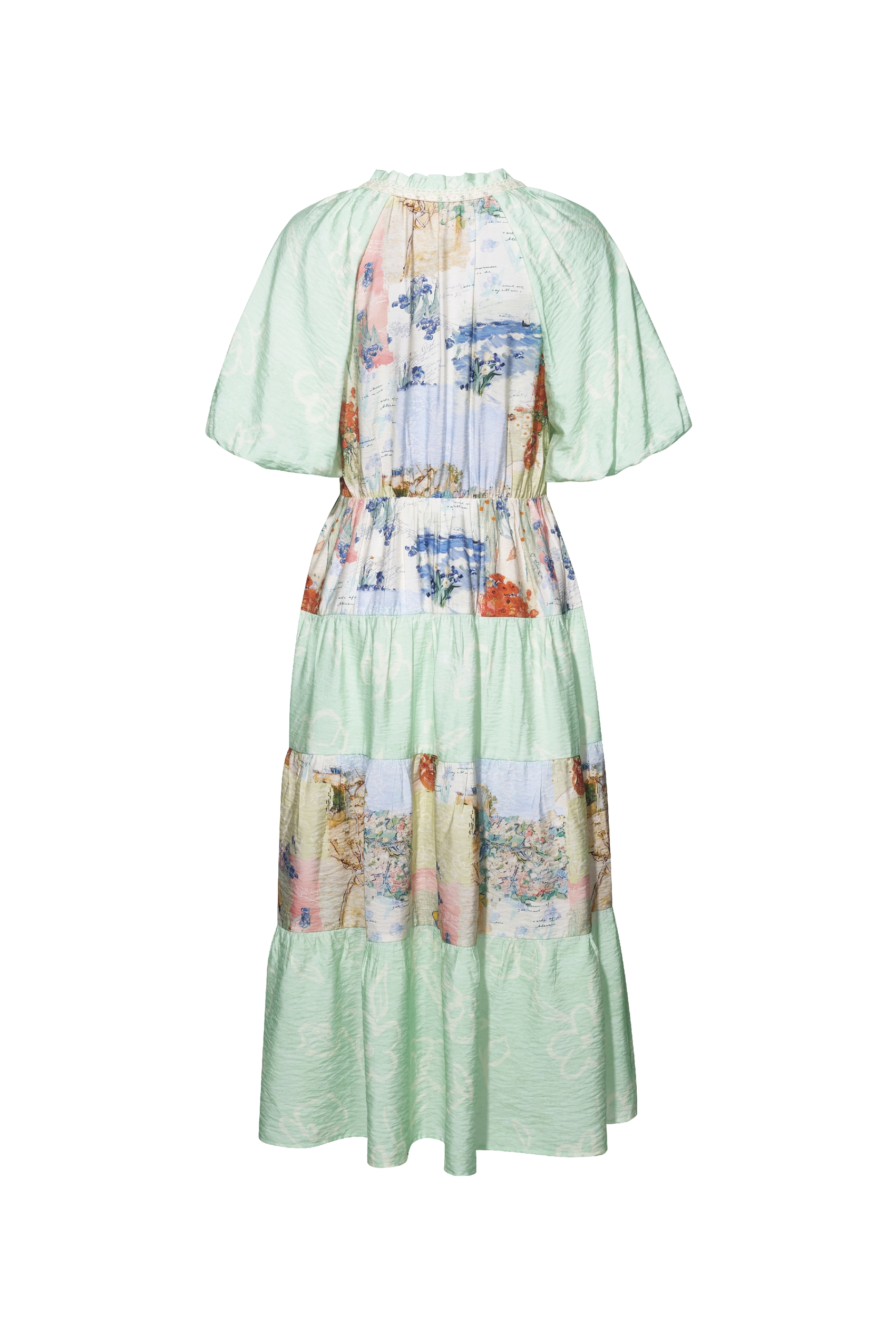 Patchwork Printed Dress
