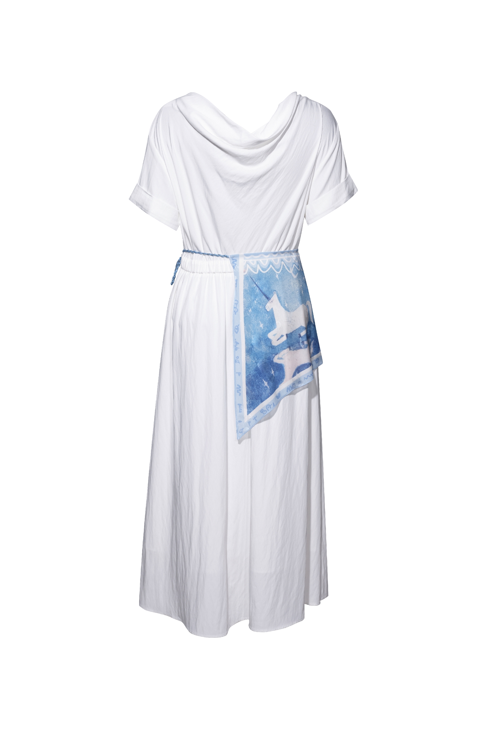 White Printed Dress
