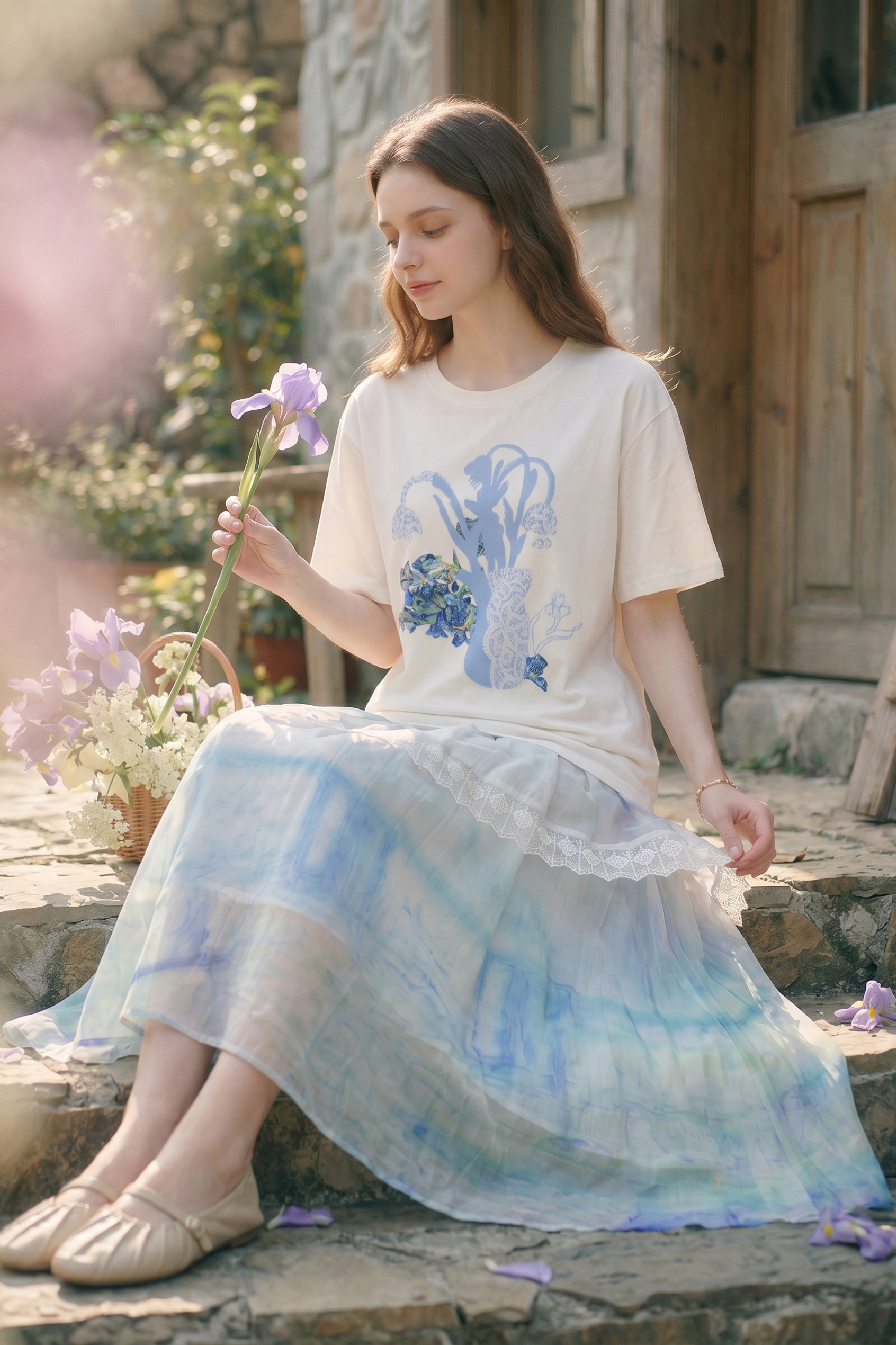 Layered Printed Dress