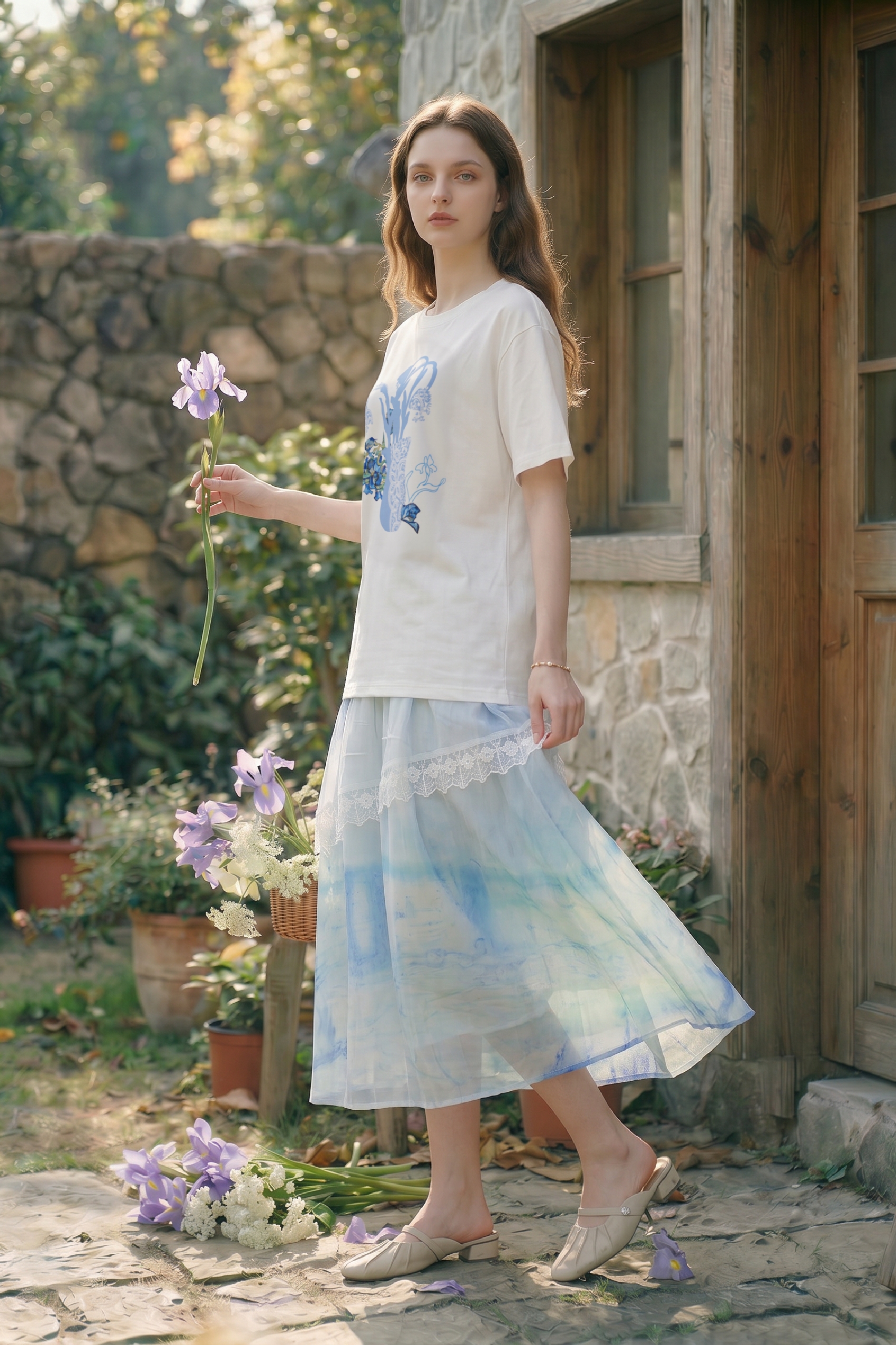 Layered Printed Dress