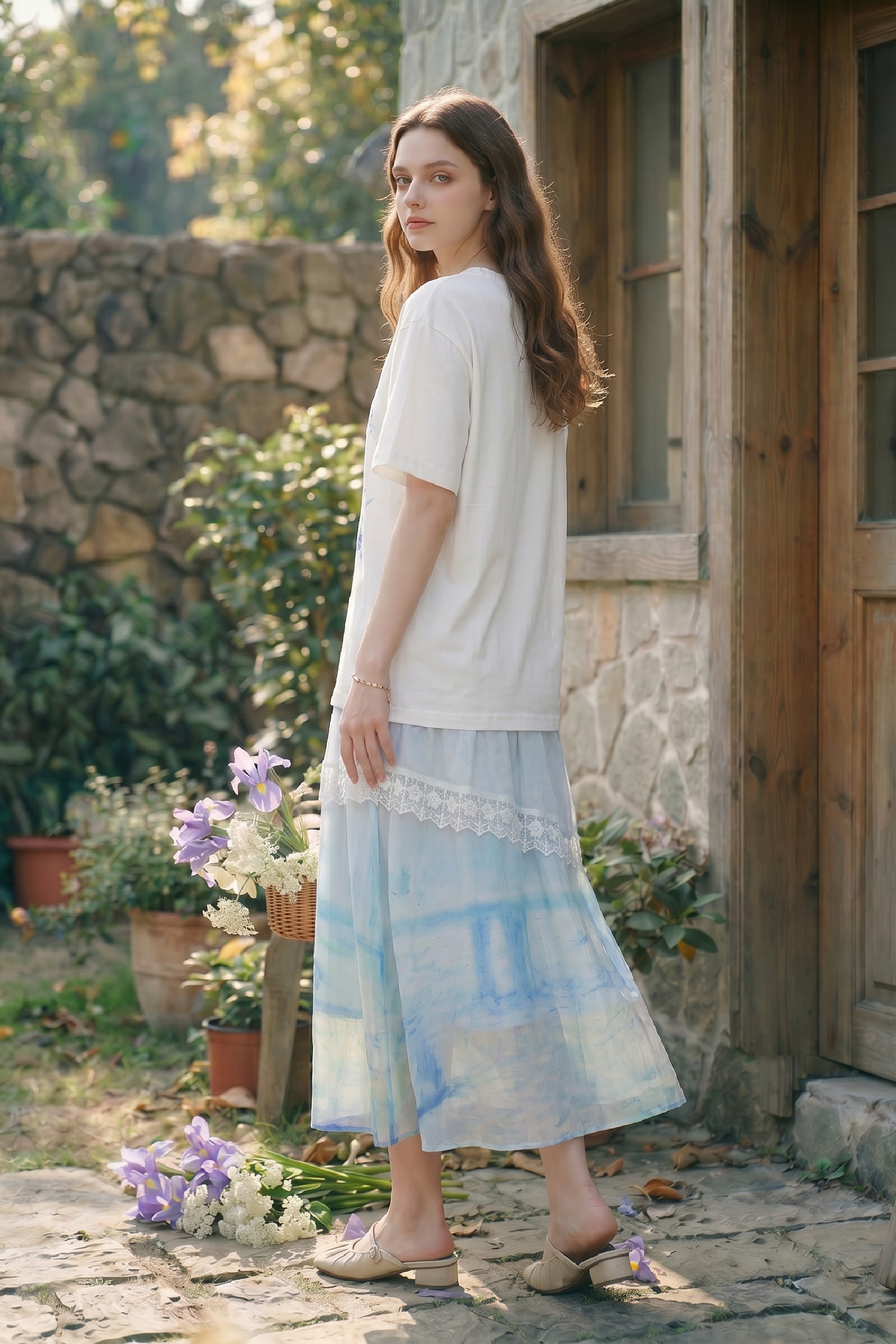 Layered Printed Dress