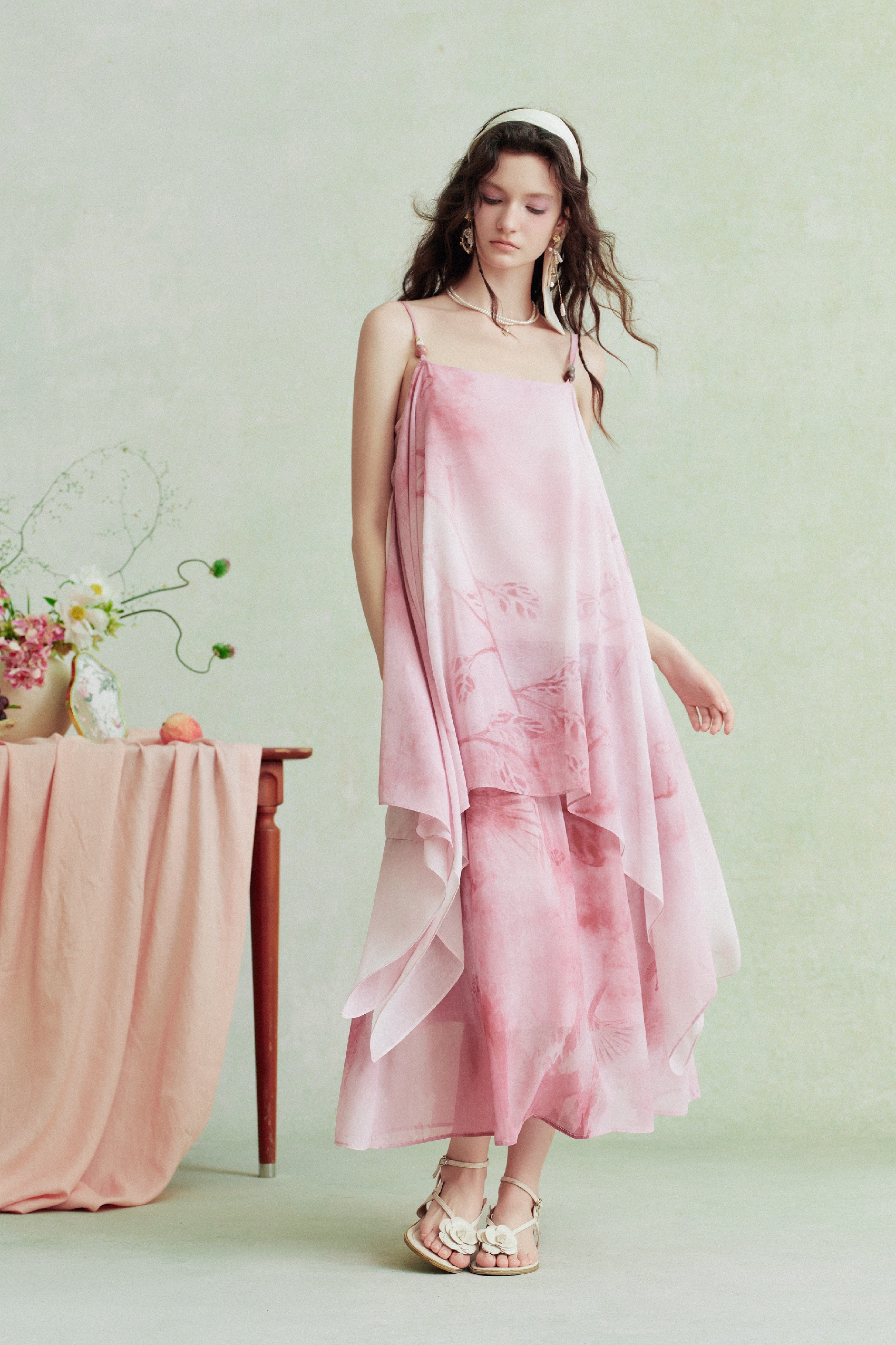 Pink Printed Dress