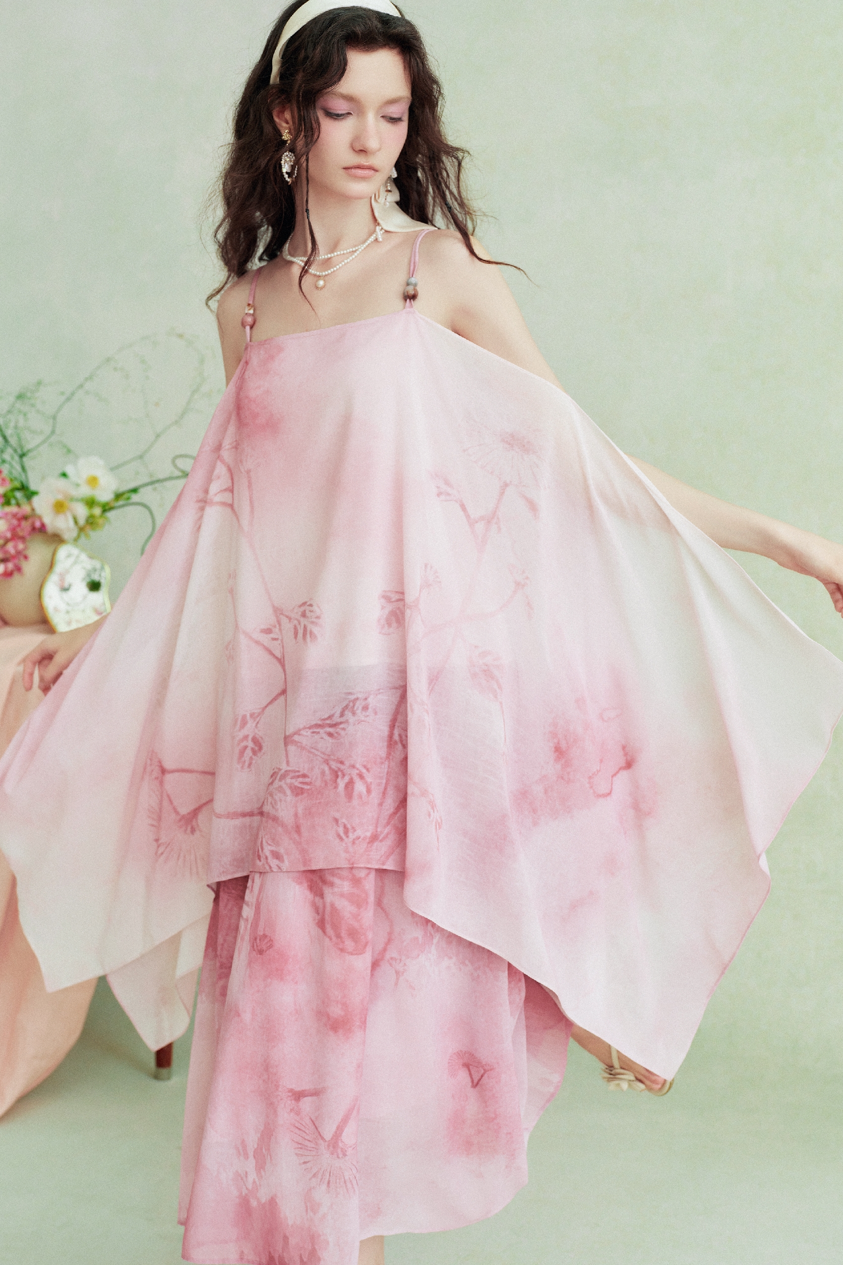 Pink Printed Dress