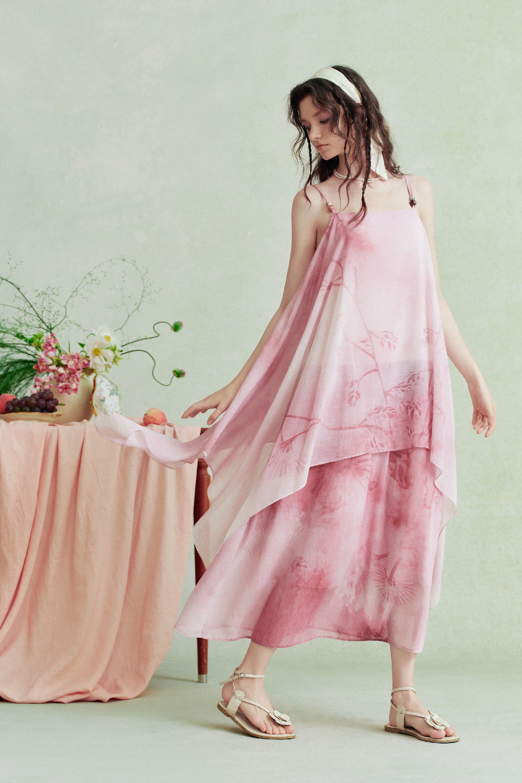 Pink Printed Dress
